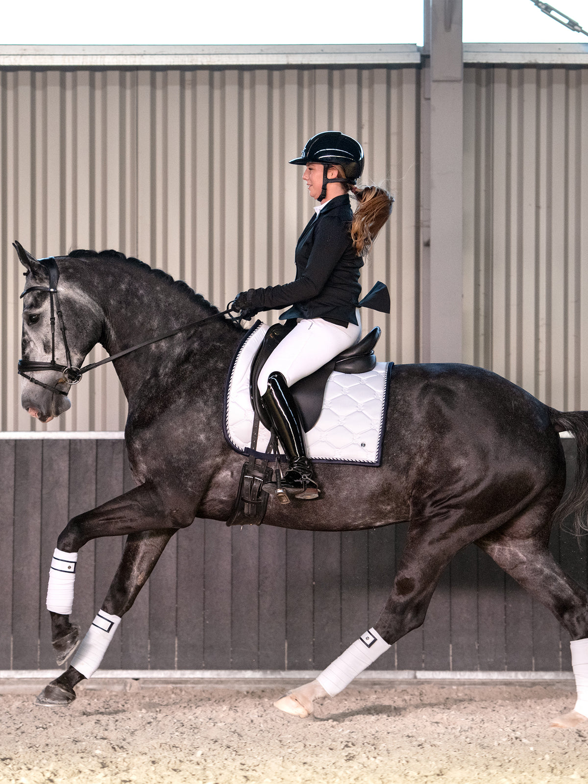 Saddle Pad Dressage Signature White