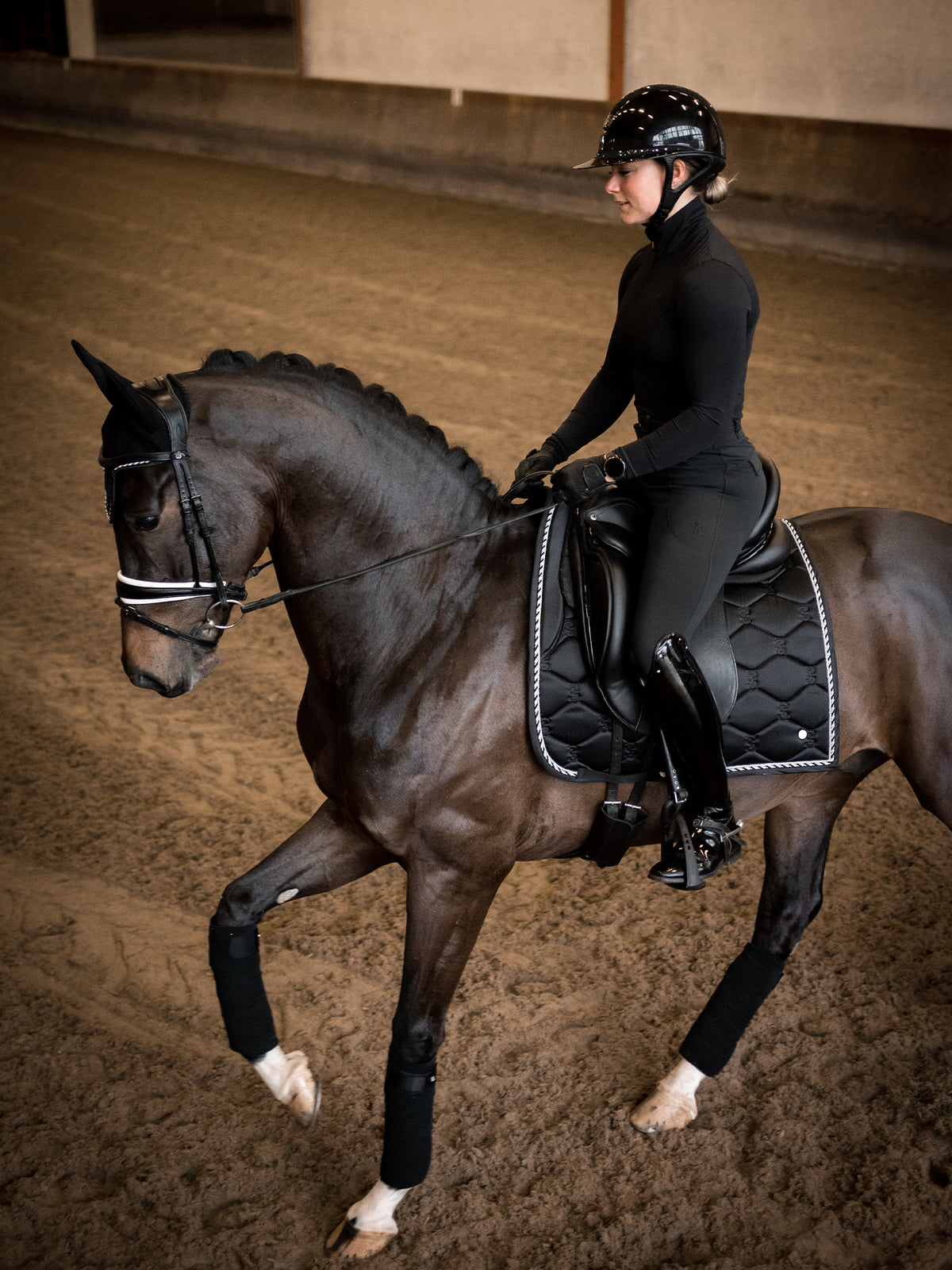 Saddle Pad Dressage Signature Black
