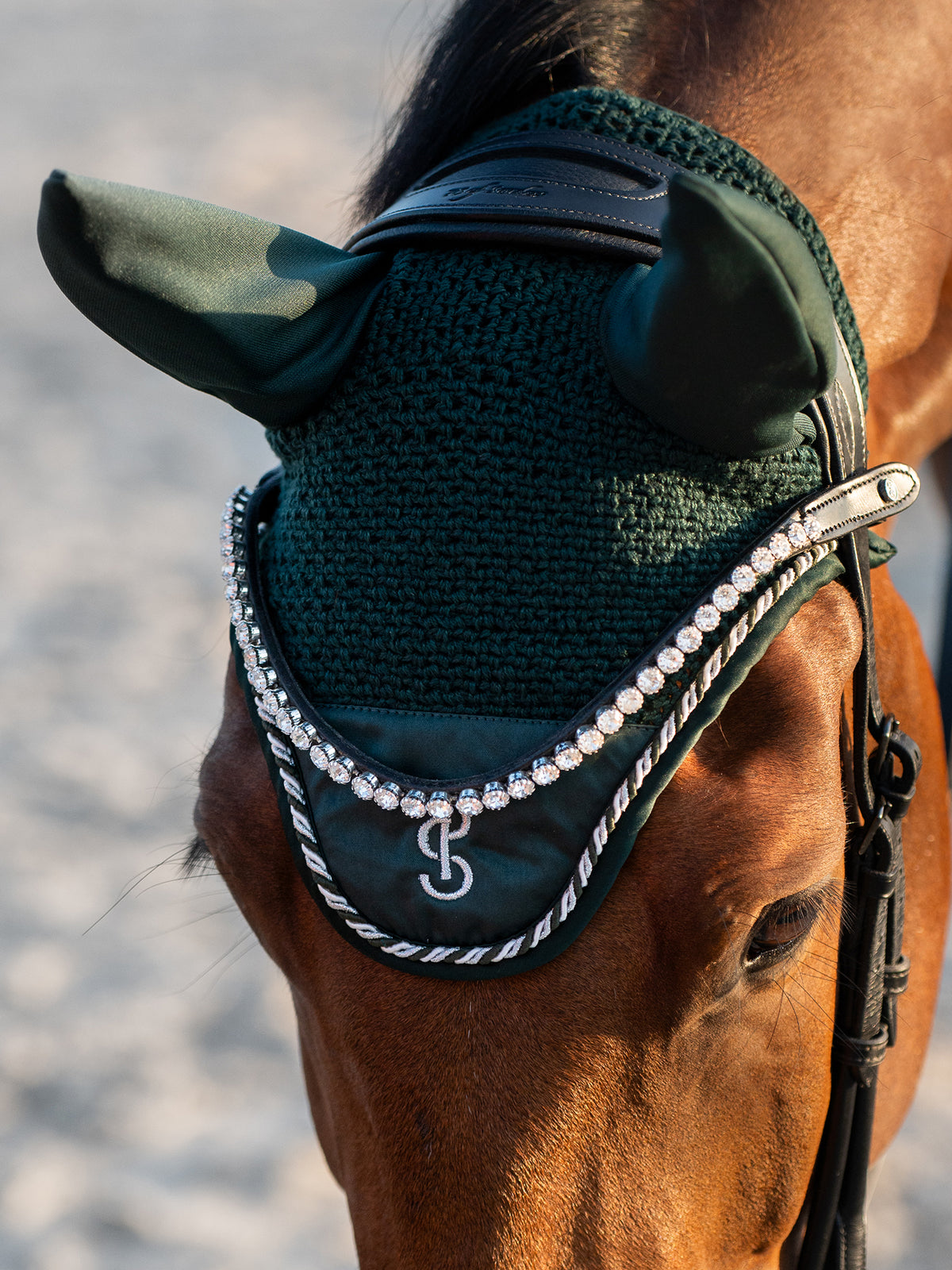 Ear Bonnet Signature Midnight green