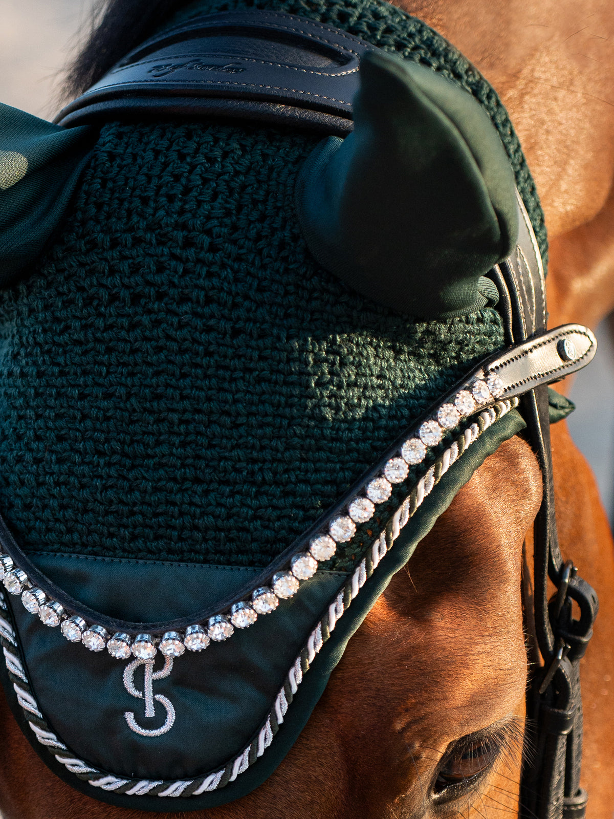 Ear Bonnet Signature Midnight green
