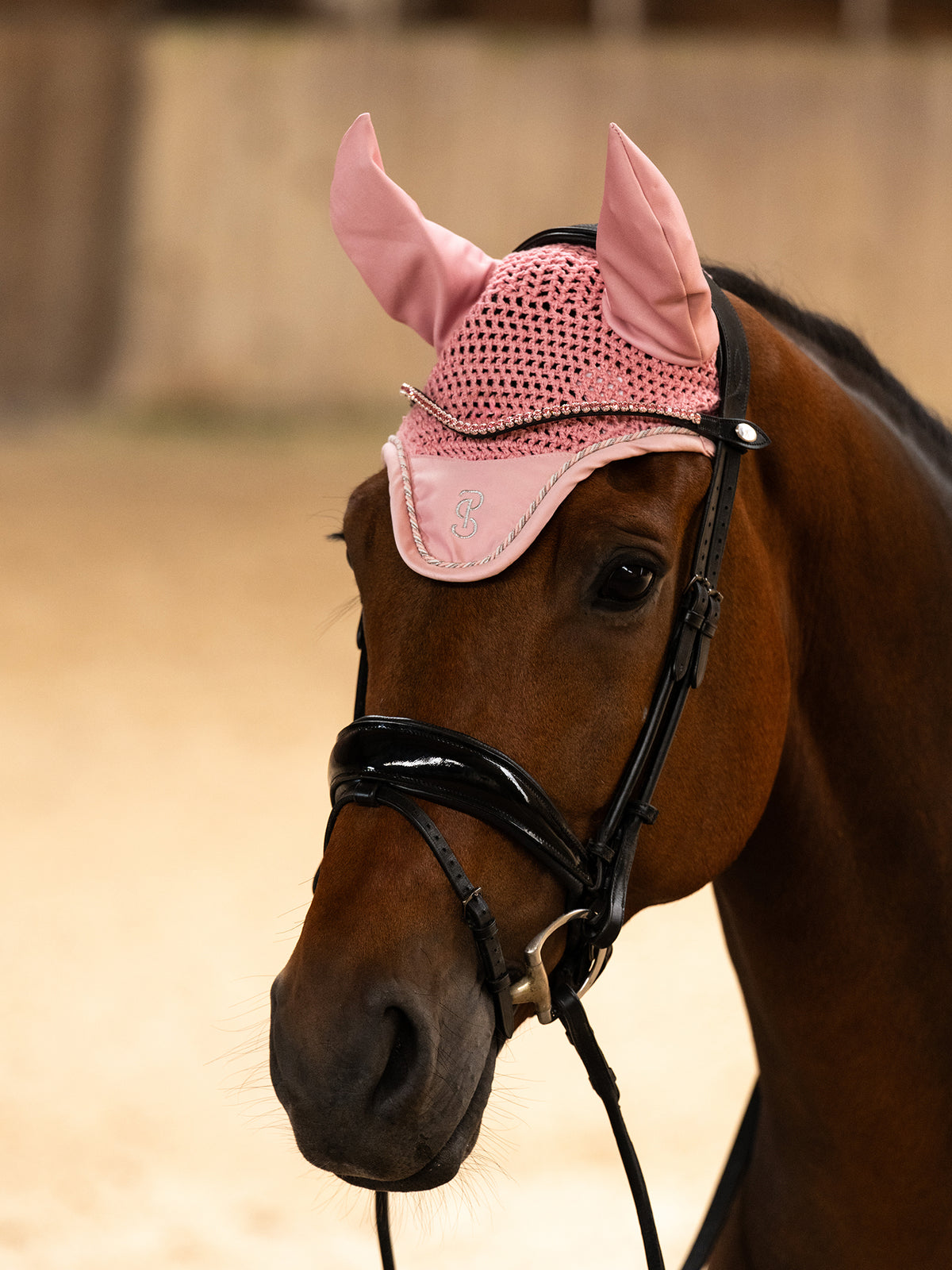 Ear Bonnet Signature Hortensia pink