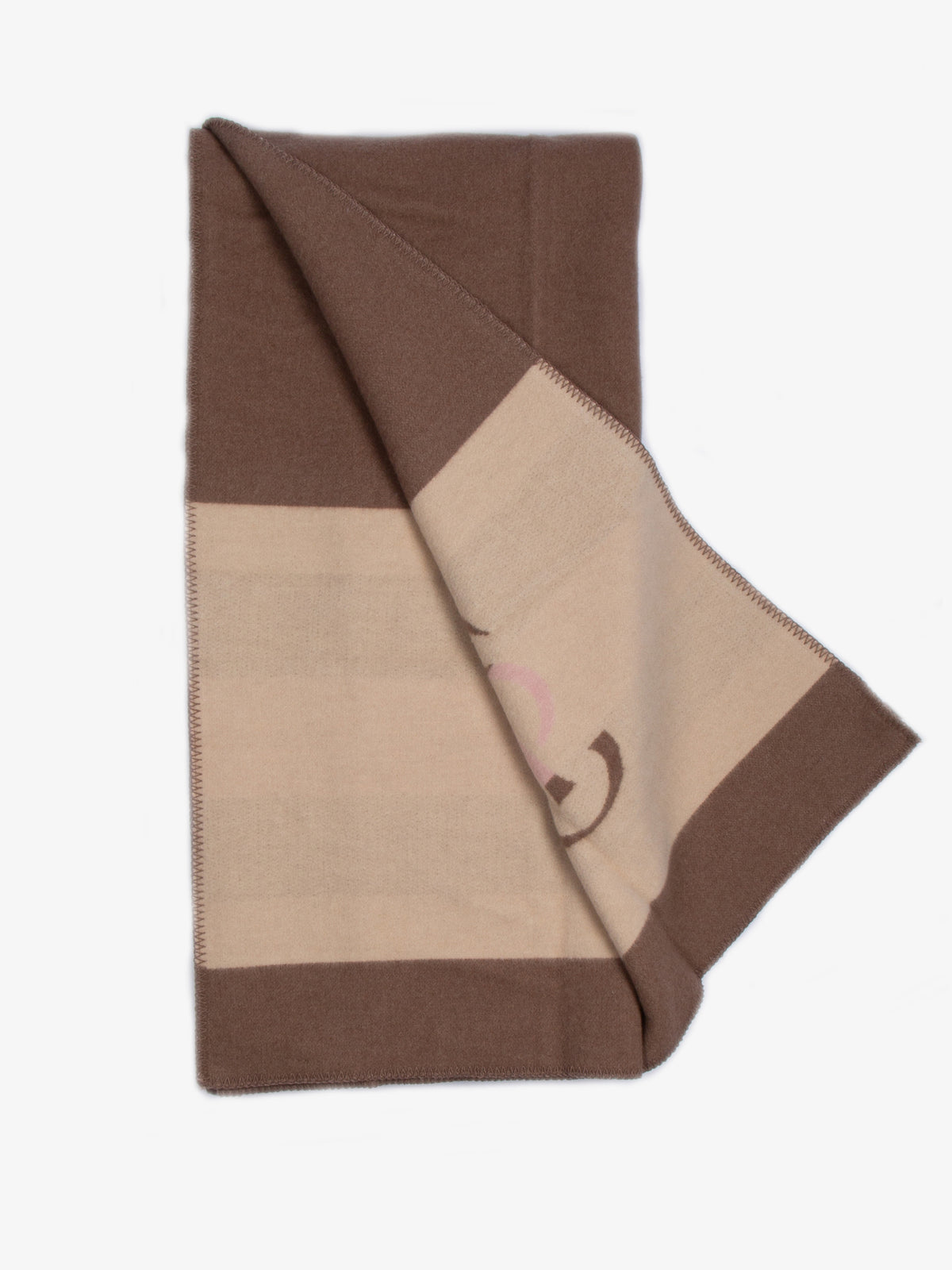 Striped Wool Blanket Tender Taupe