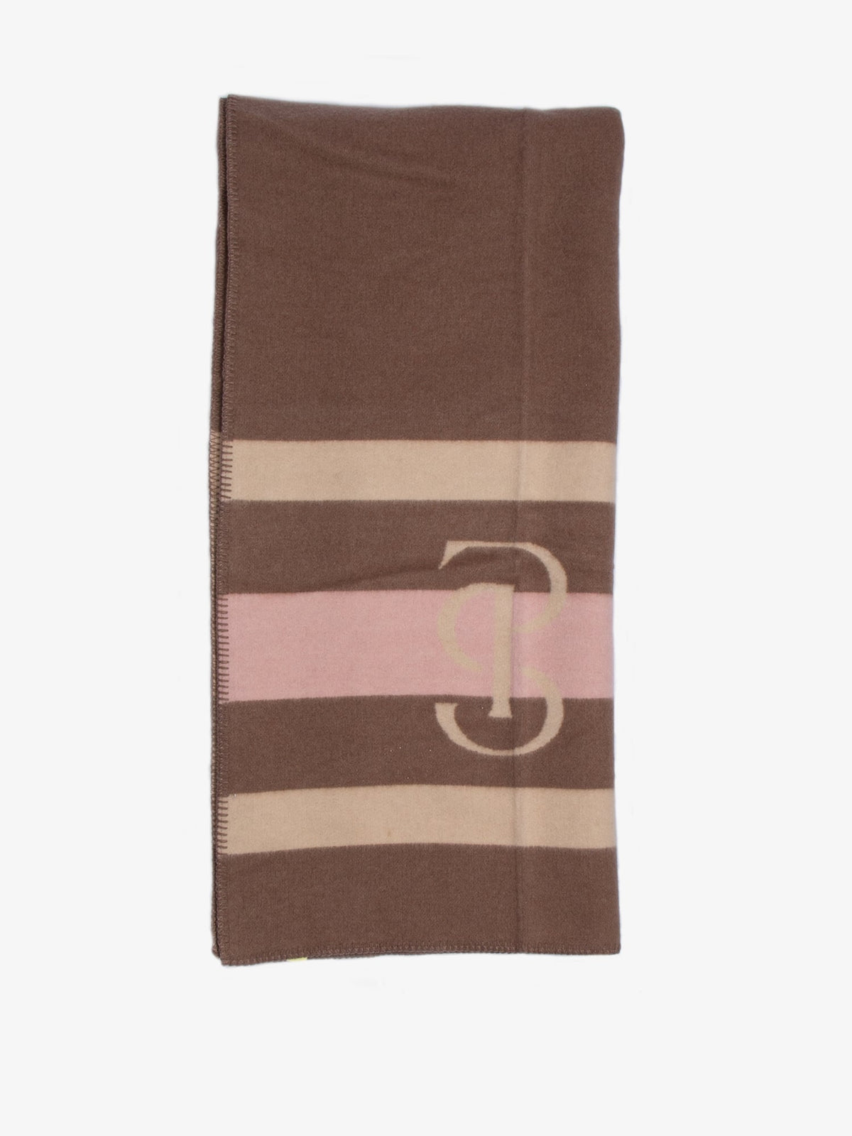 Striped Wool Blanket Tender Taupe