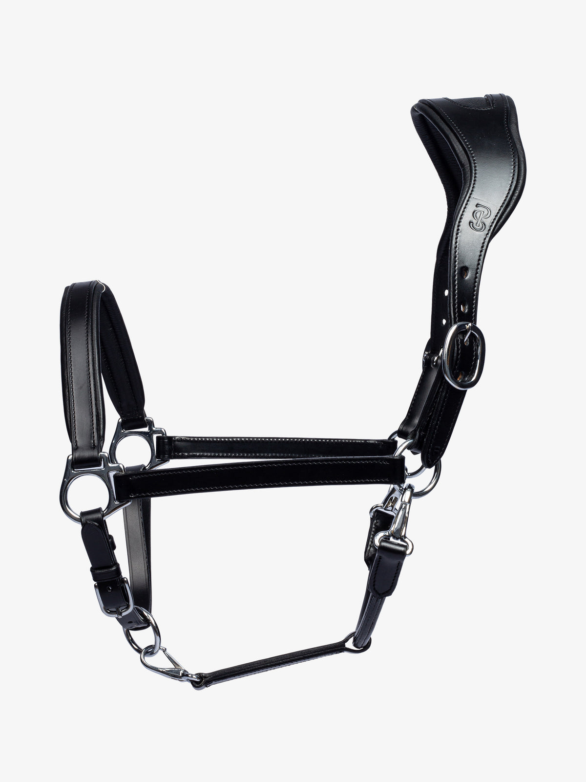 Leather Halter Black Leather