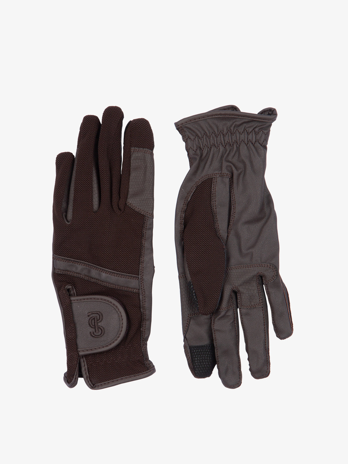 Mesh Riding Gloves Coffee