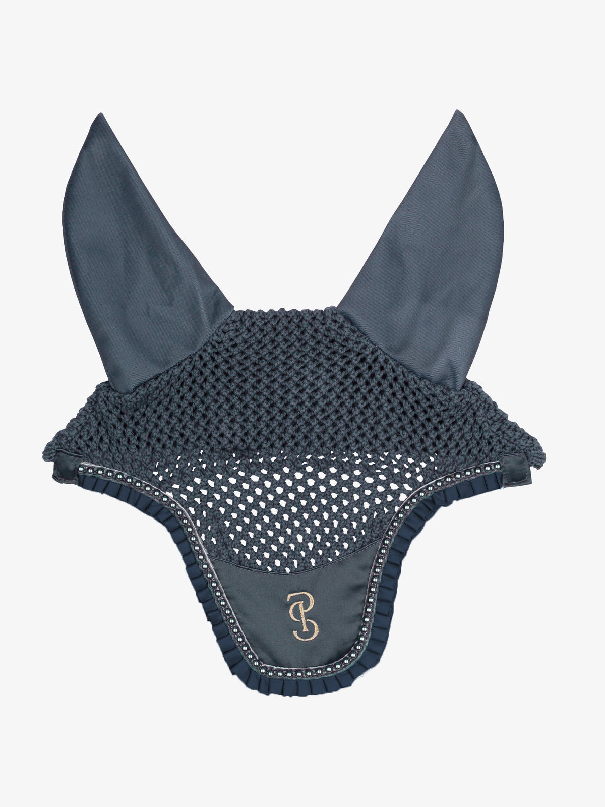 Ear Bonnet Ruffle Pearl - Shadow Blue