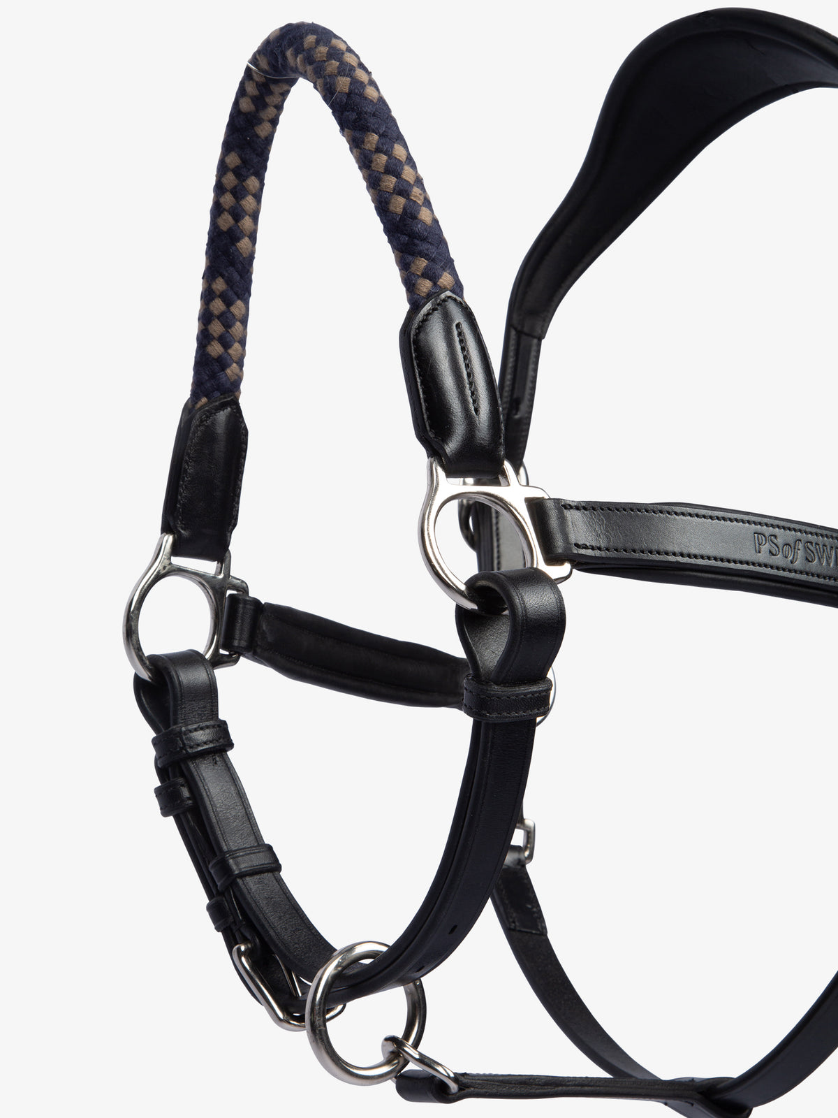 Palermo Leather Halter Black Leather