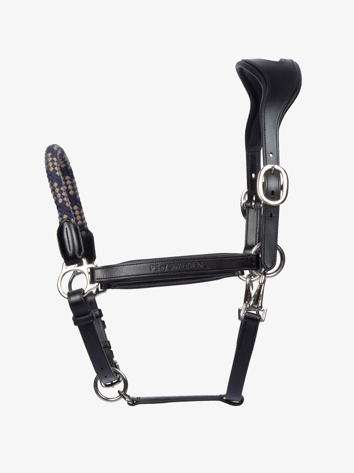 Palermo Leather Halter Black Leather