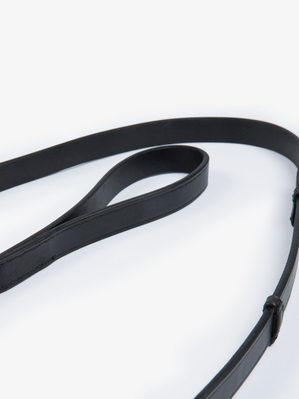 Chain Lead Rope - Black Leather