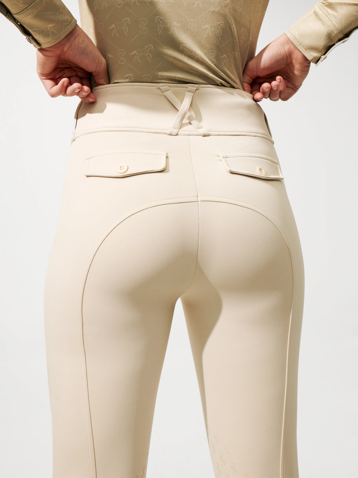 Katja Compression Knee-Patch Riding Tights