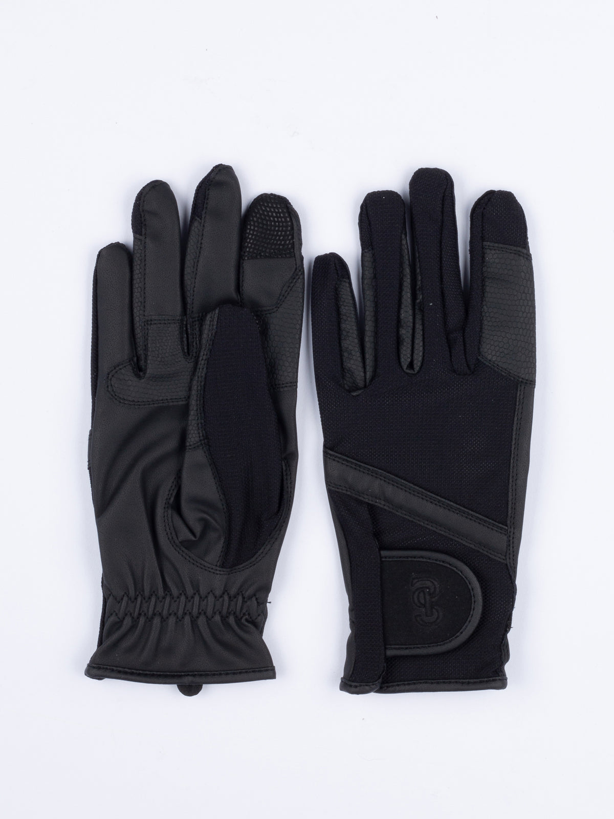 Mens Mesh Riding Gloves - Black