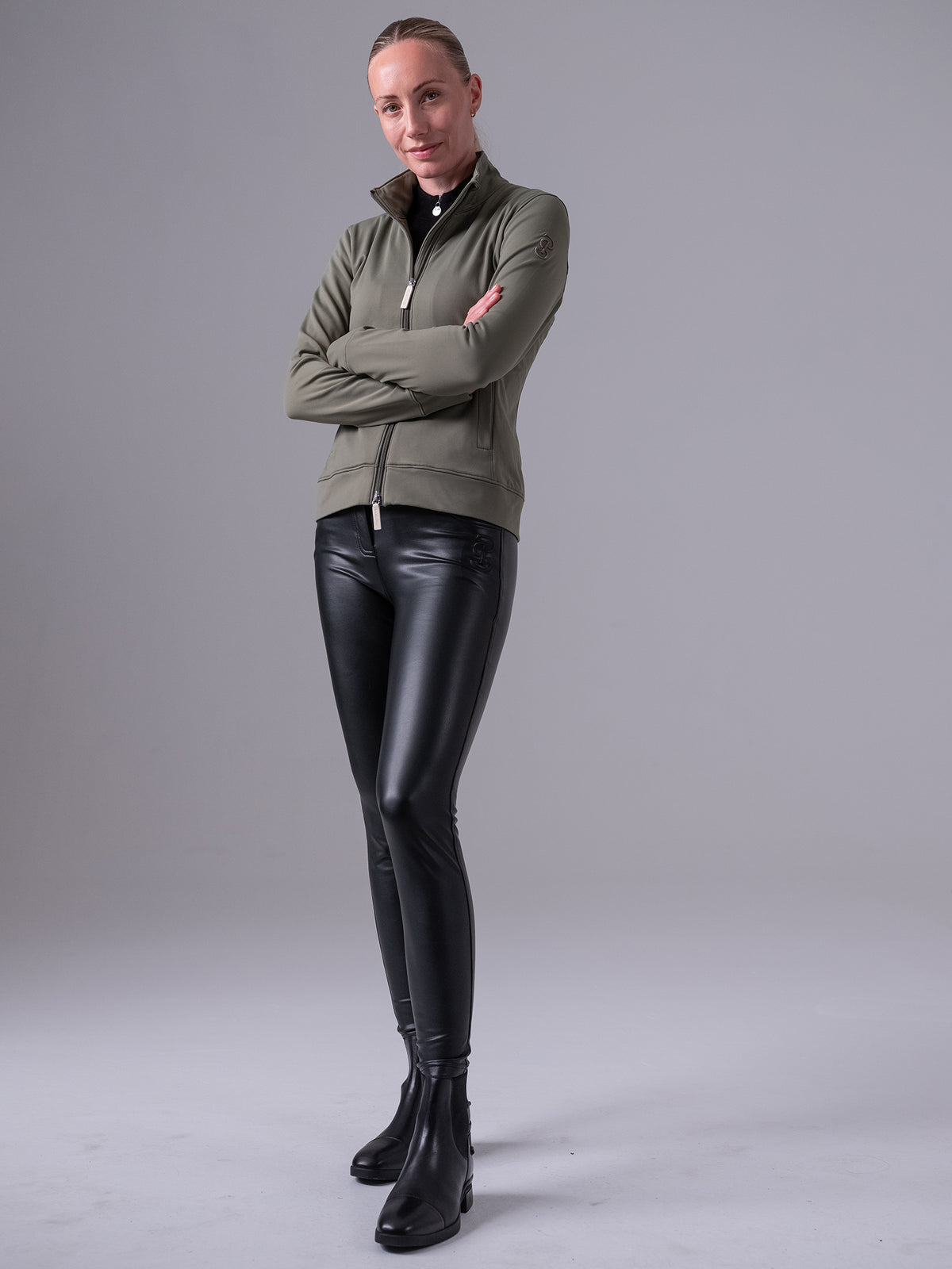 Chanelle PU Breeches - Black