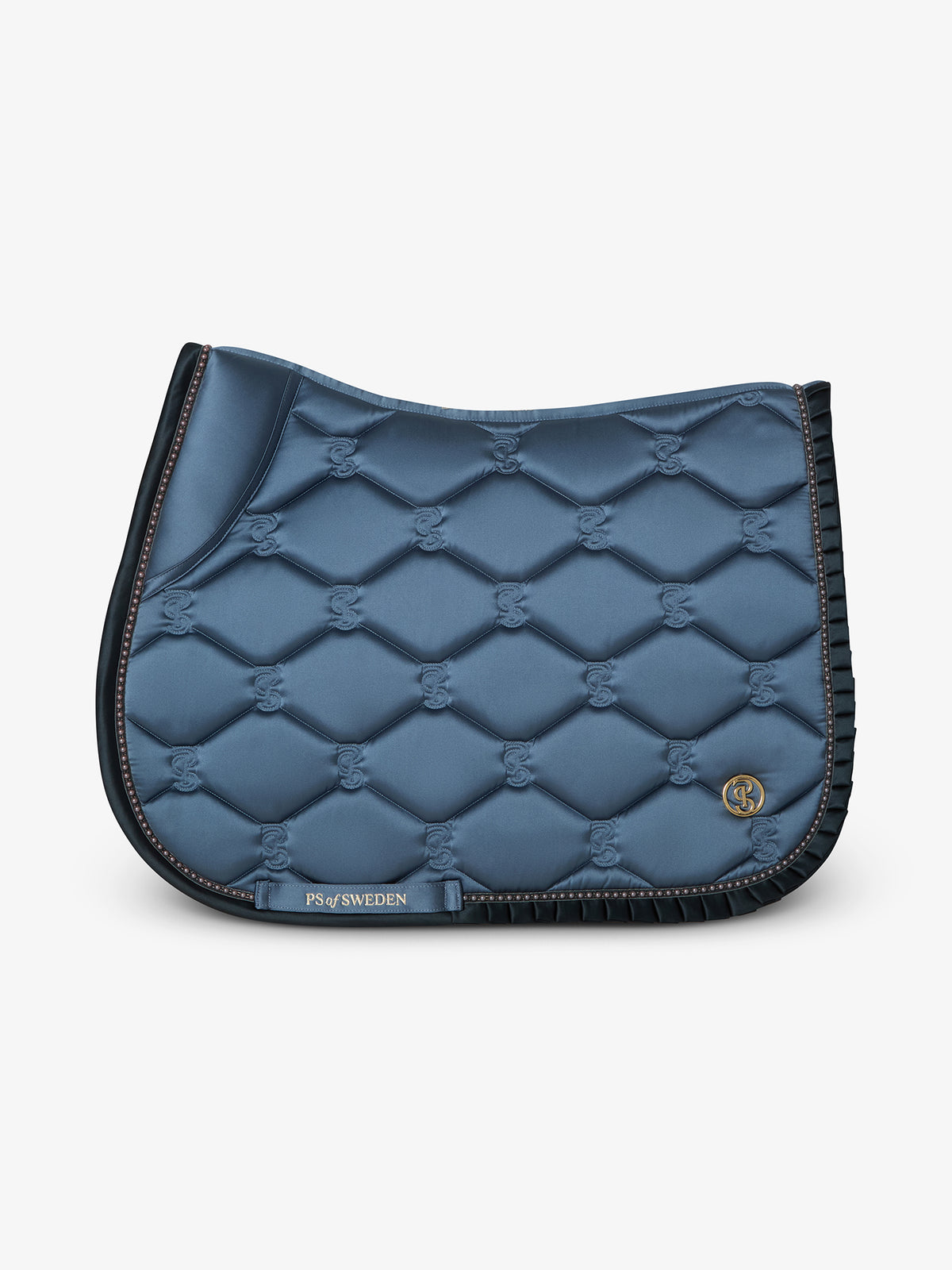 Saddle Pad Jump Ruffle Pearl - Shadow Blue