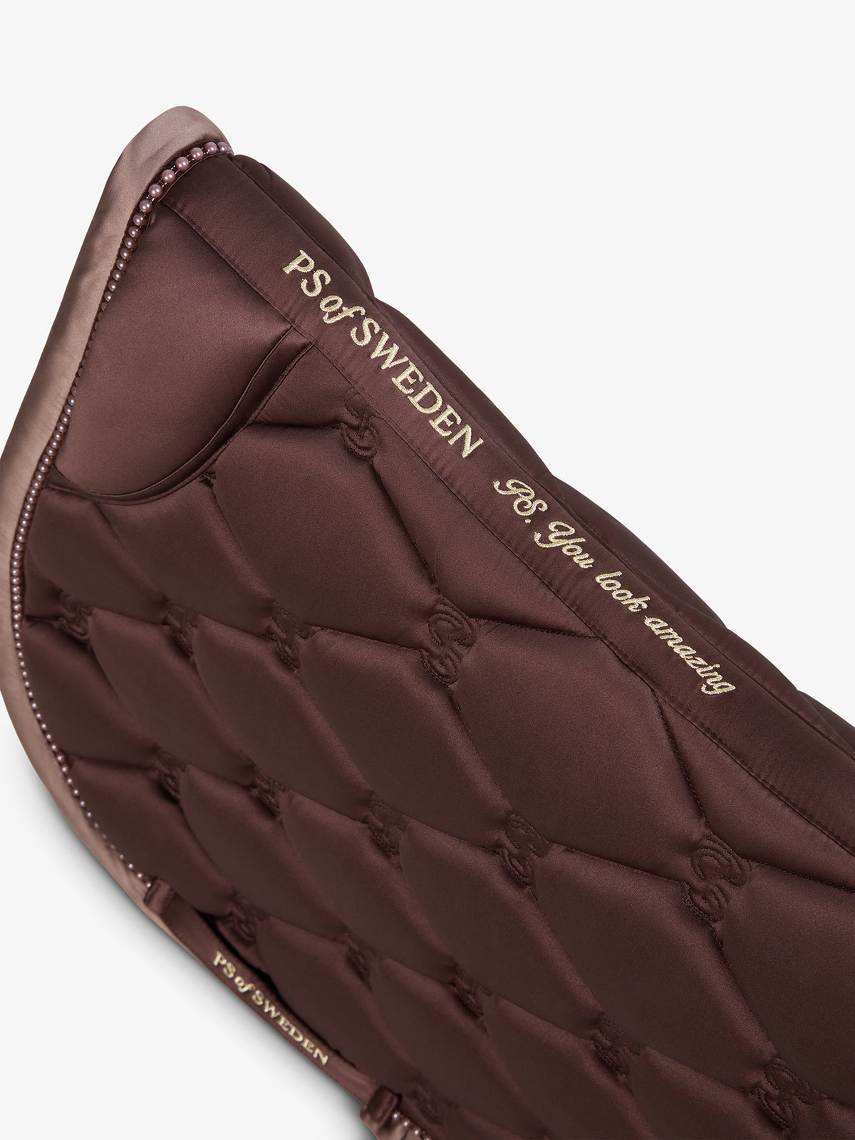 Saddle Pad Jump Ruffle Pearl - Earth Brown