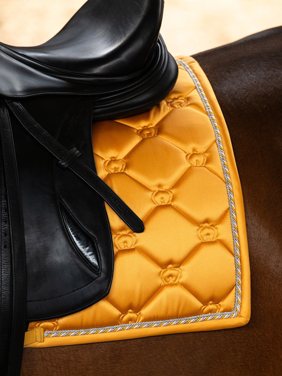 The Original Monogram Dressage Saddle Pad - Sunburst Sorbet