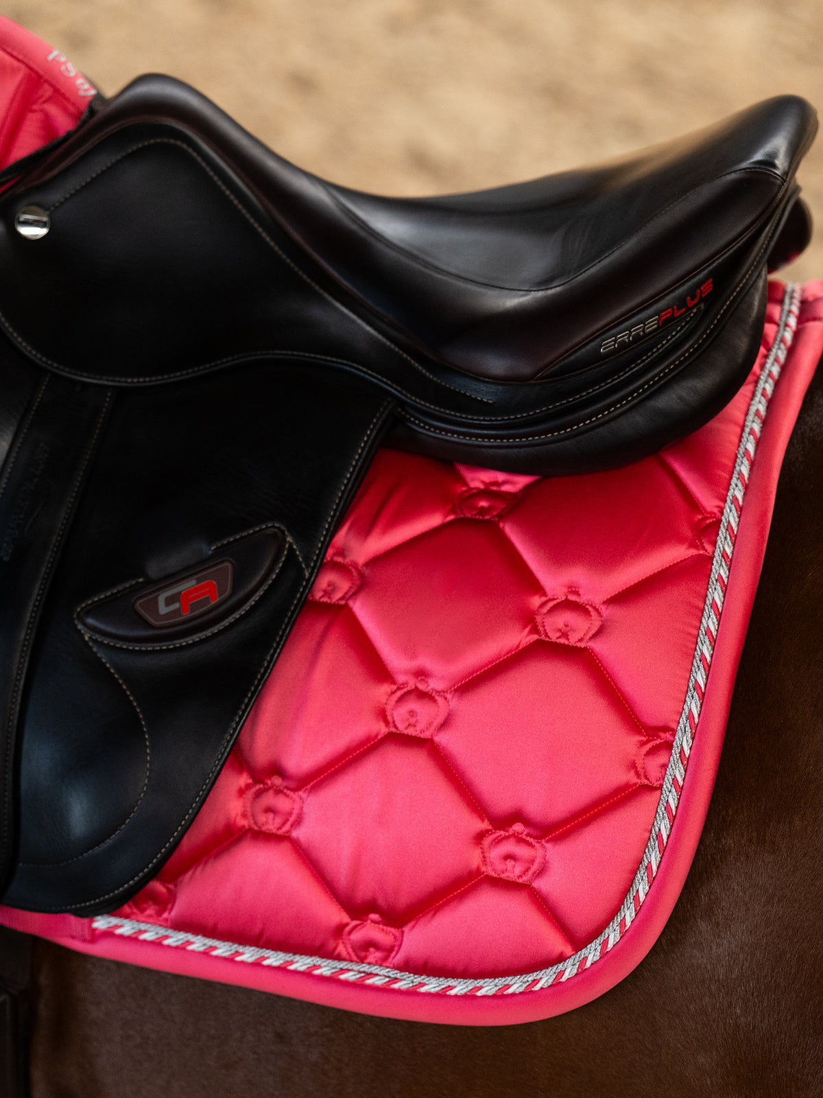 The Original Monogram Jump Saddle Pad - Pink Guava
