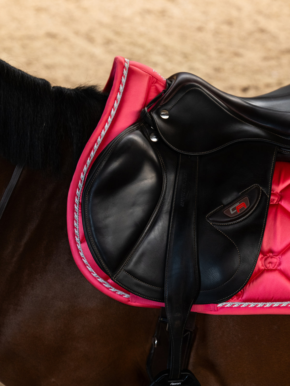 The Original Monogram Jump Saddle Pad - Pink Guava