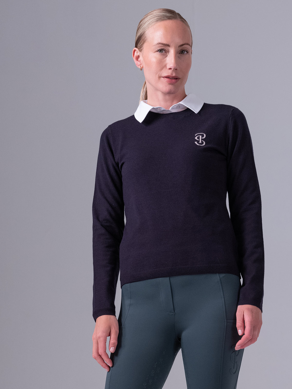 PS Logo Knit Sweater Navy