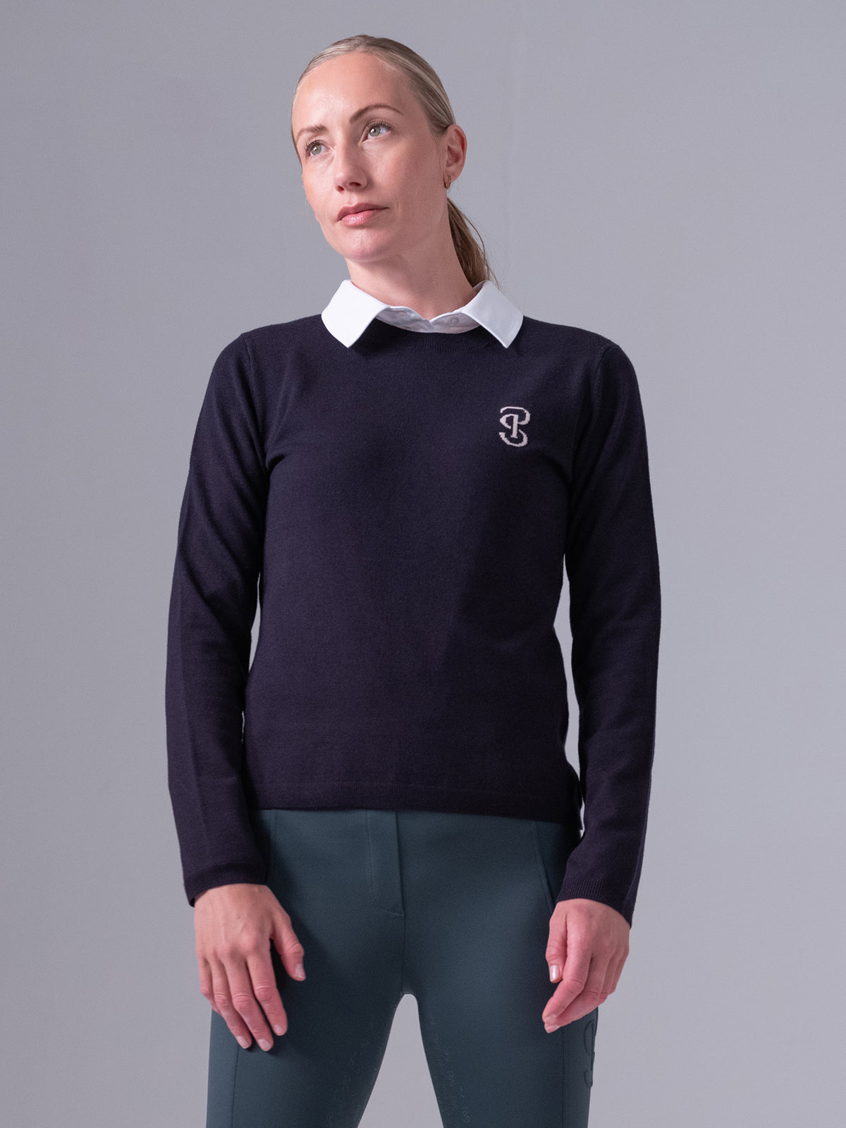 PS Logo Knit Sweater Navy