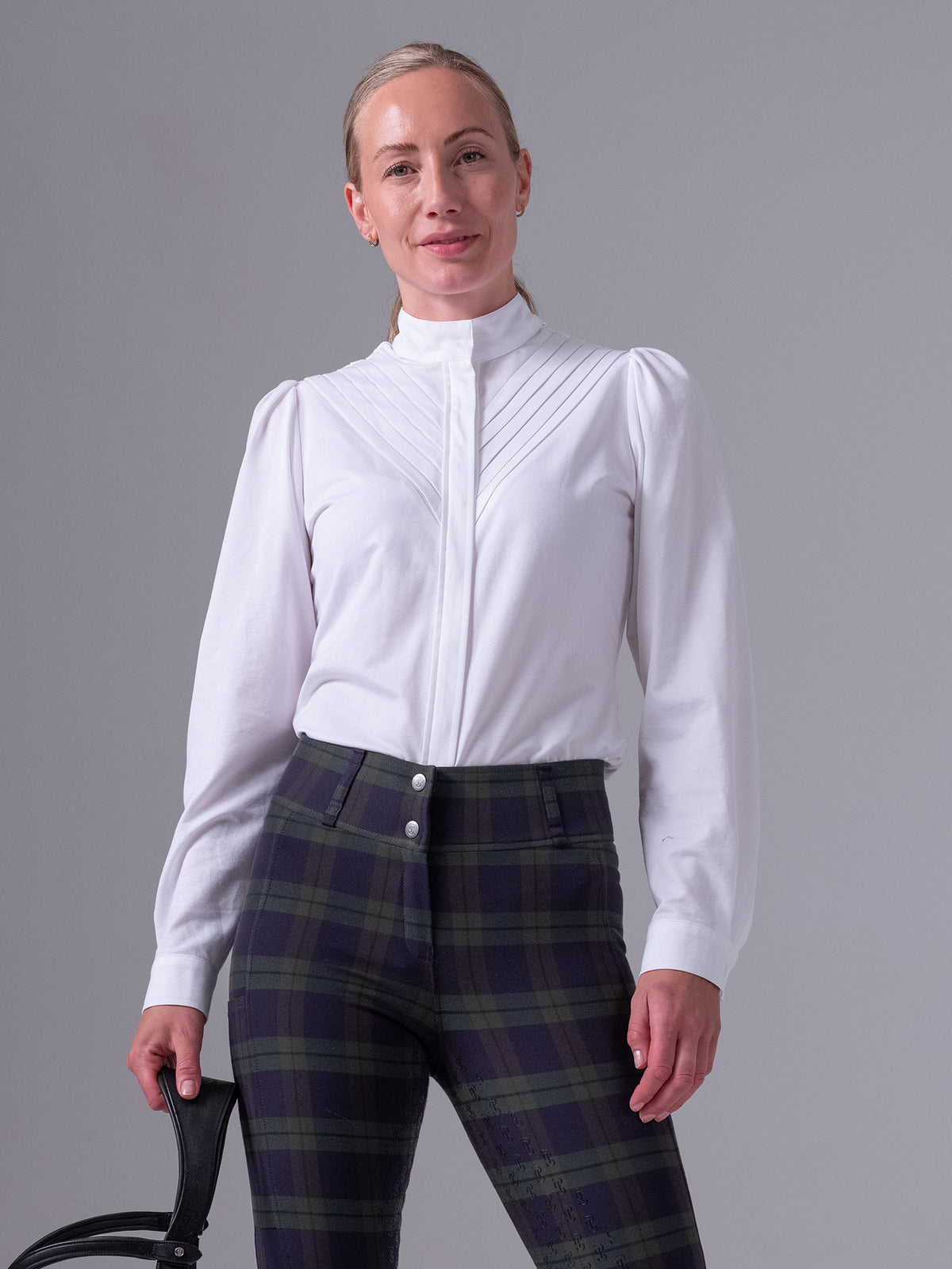 Tindra Tuxedo Shirt - White