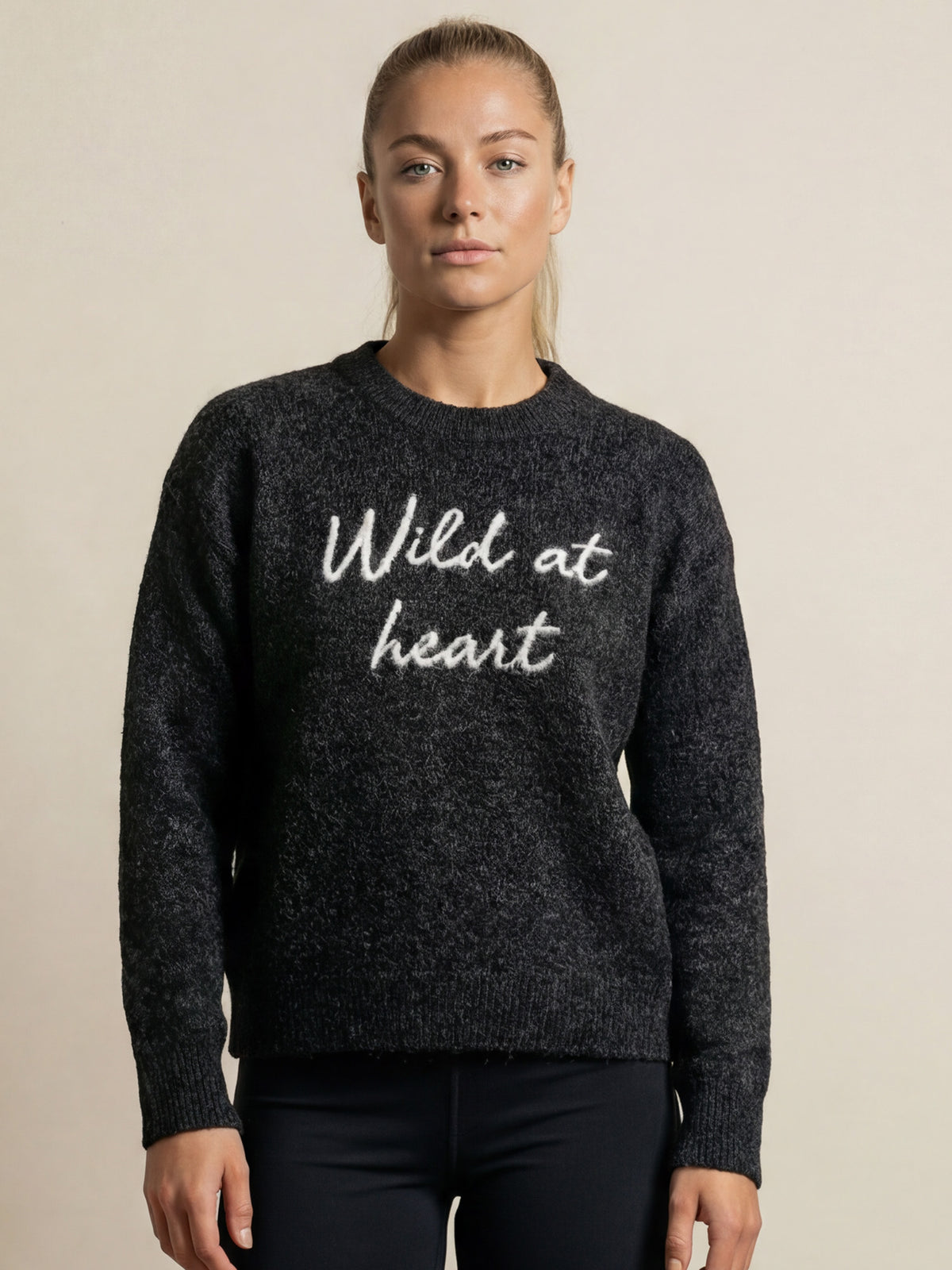 Quote Mohair Mix Sweater Dark grey melange