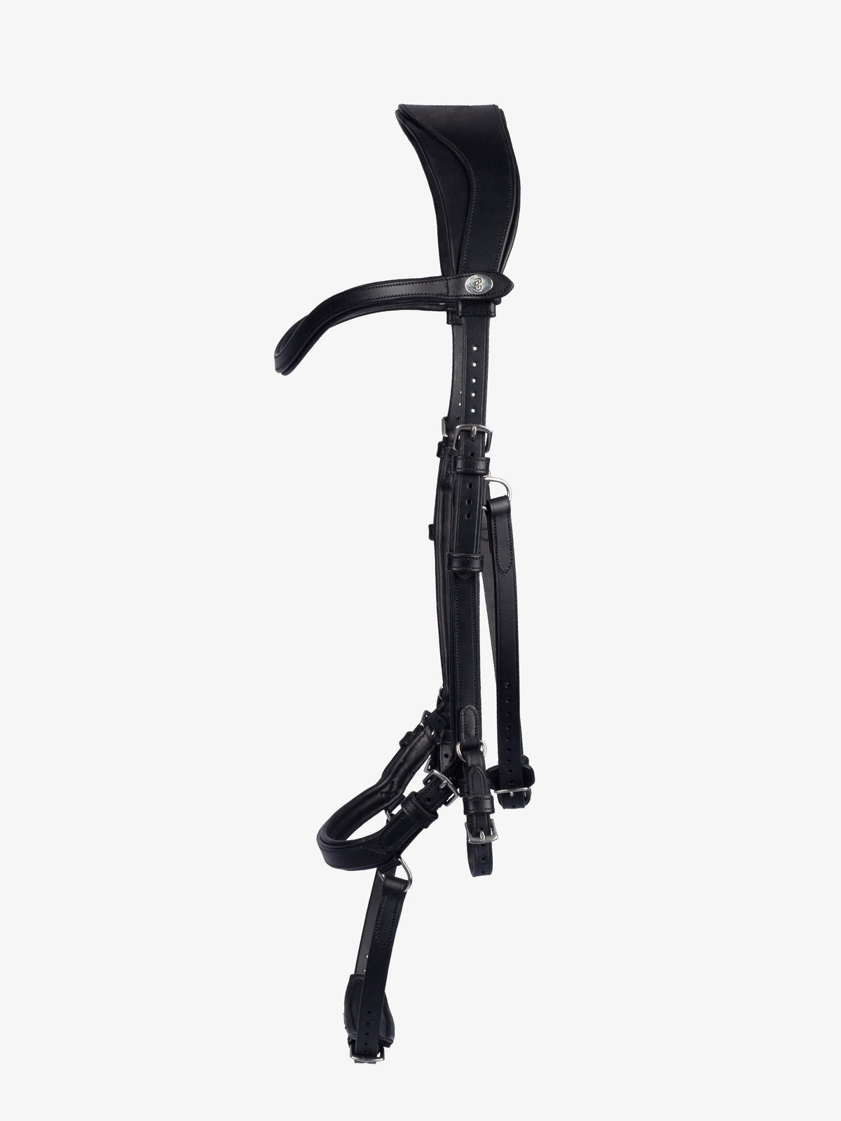 Bridle King Edward Black Leather