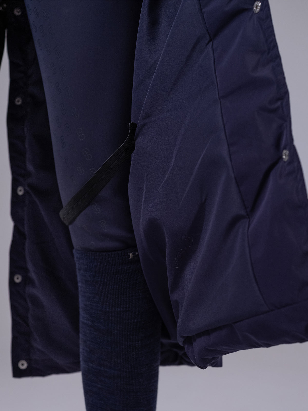 Diane Detachable Puffer Coat - Navy