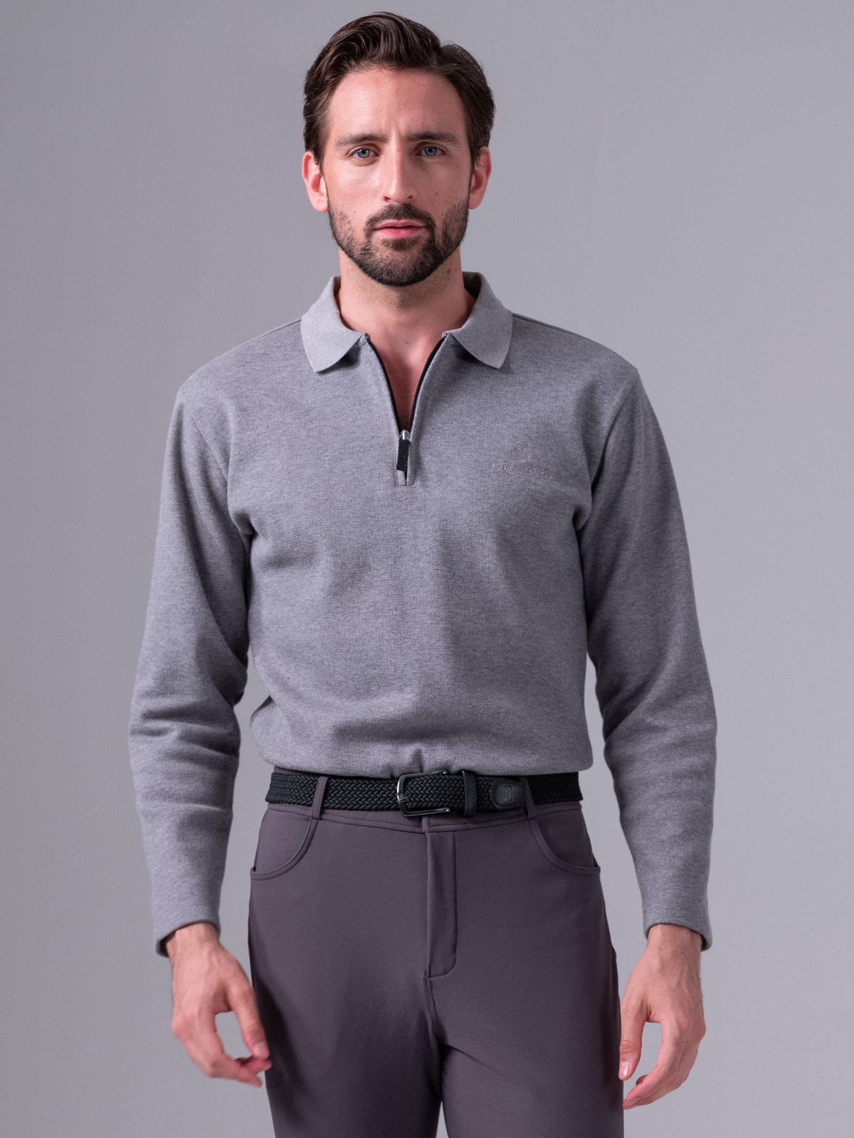 Oliver Polo Shirt Dark grey melange