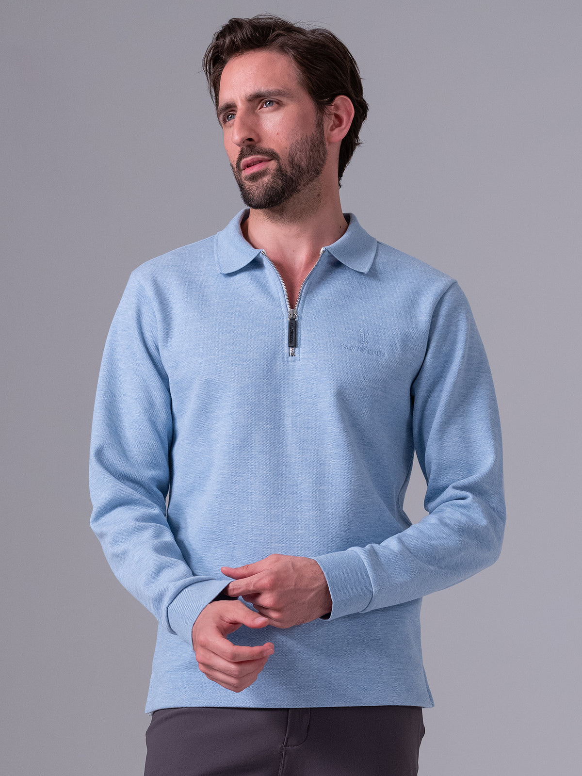 Oliver Polo Shirt Blue Melange