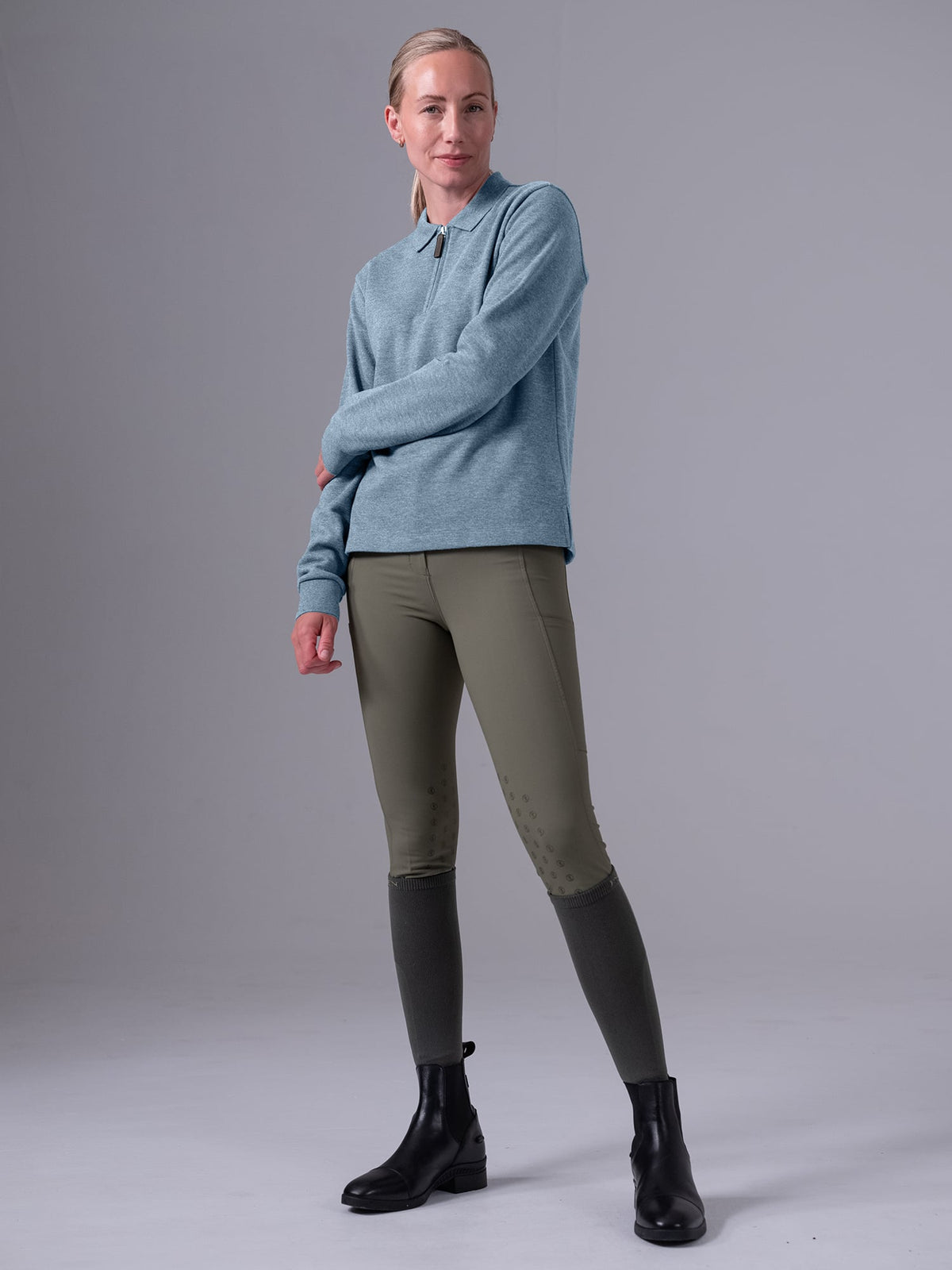 Olivia Polo Shirt Blue Melange