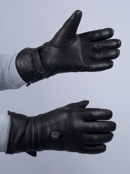 heated leather dress gloves Riding • PS of Sweden not-edited