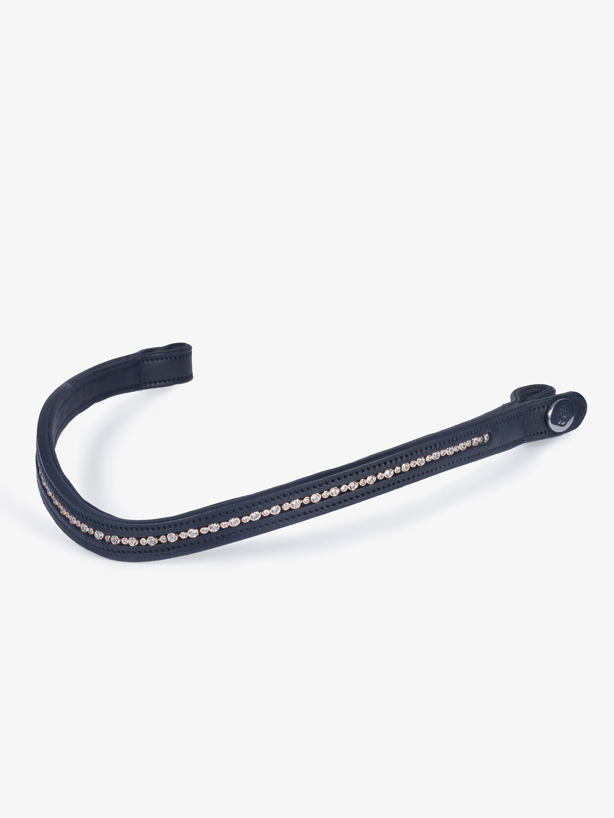 Shimmering Holiday Browband Black Leather