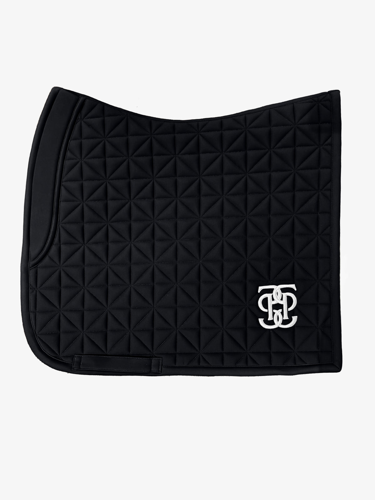 Diamond Quilt Dressage Saddle Pad Black