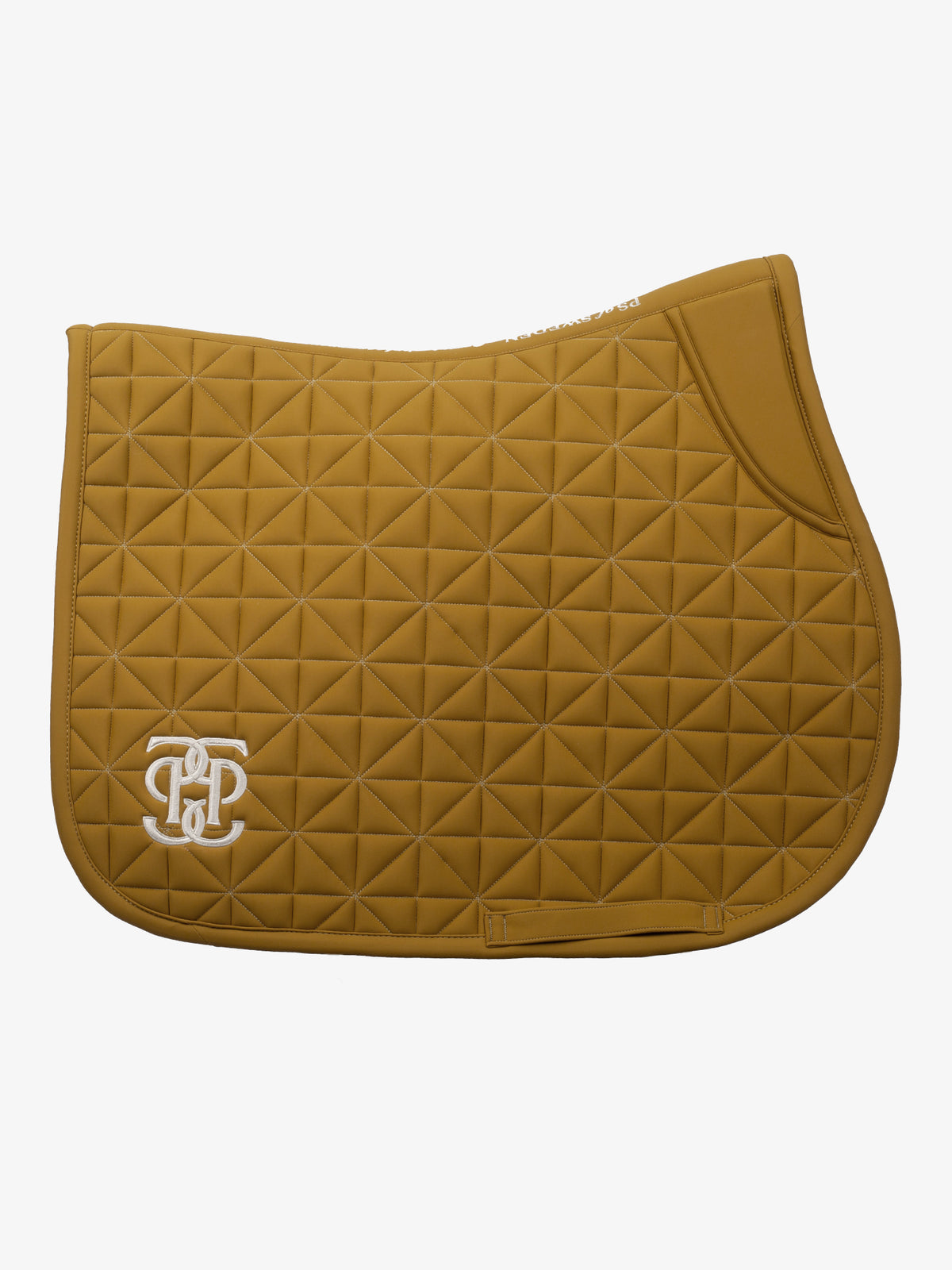 Diamond Quilt Jump Saddle Pad Golden Brown