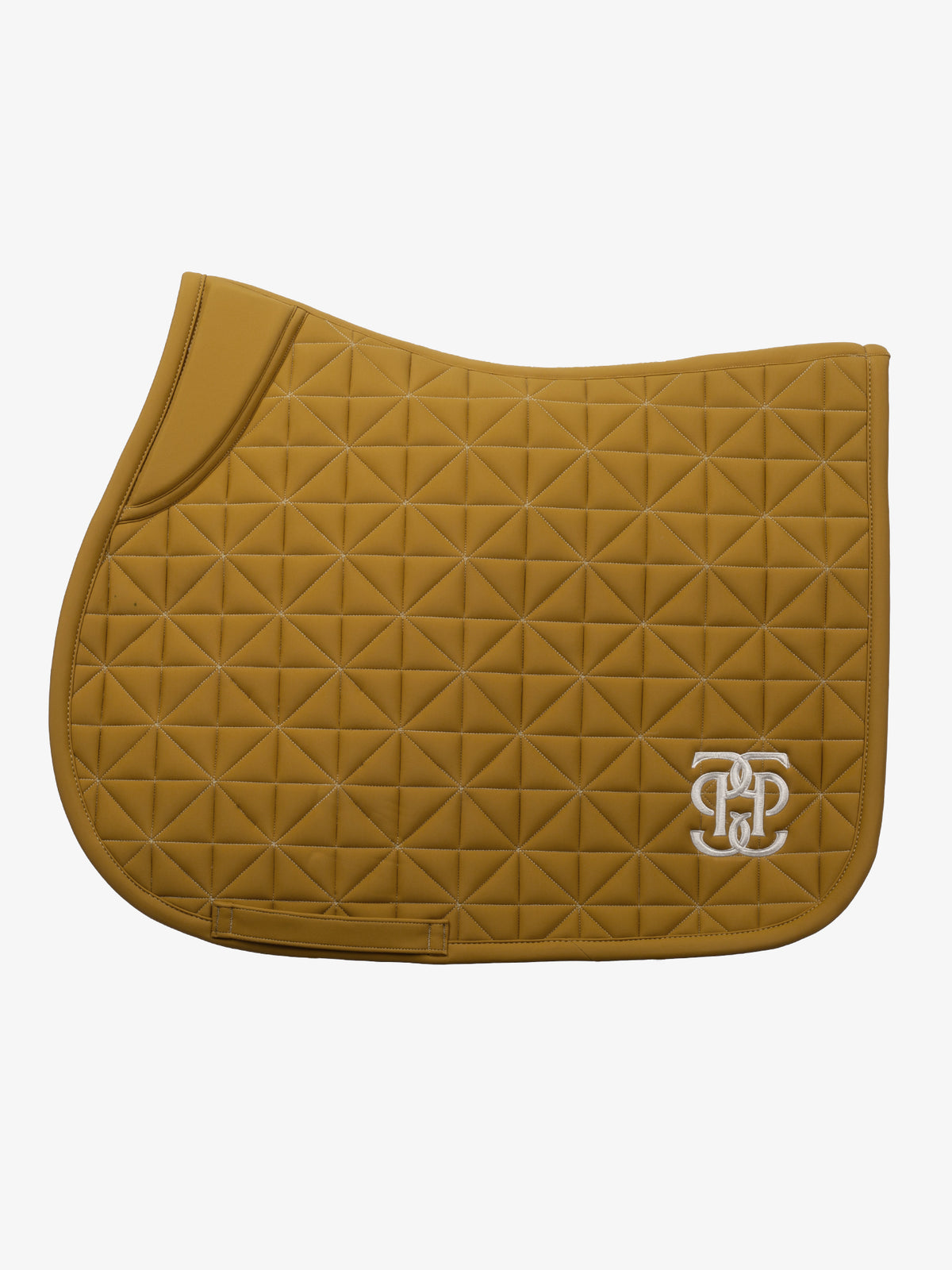Diamond Quilt Jump Saddle Pad Golden Brown