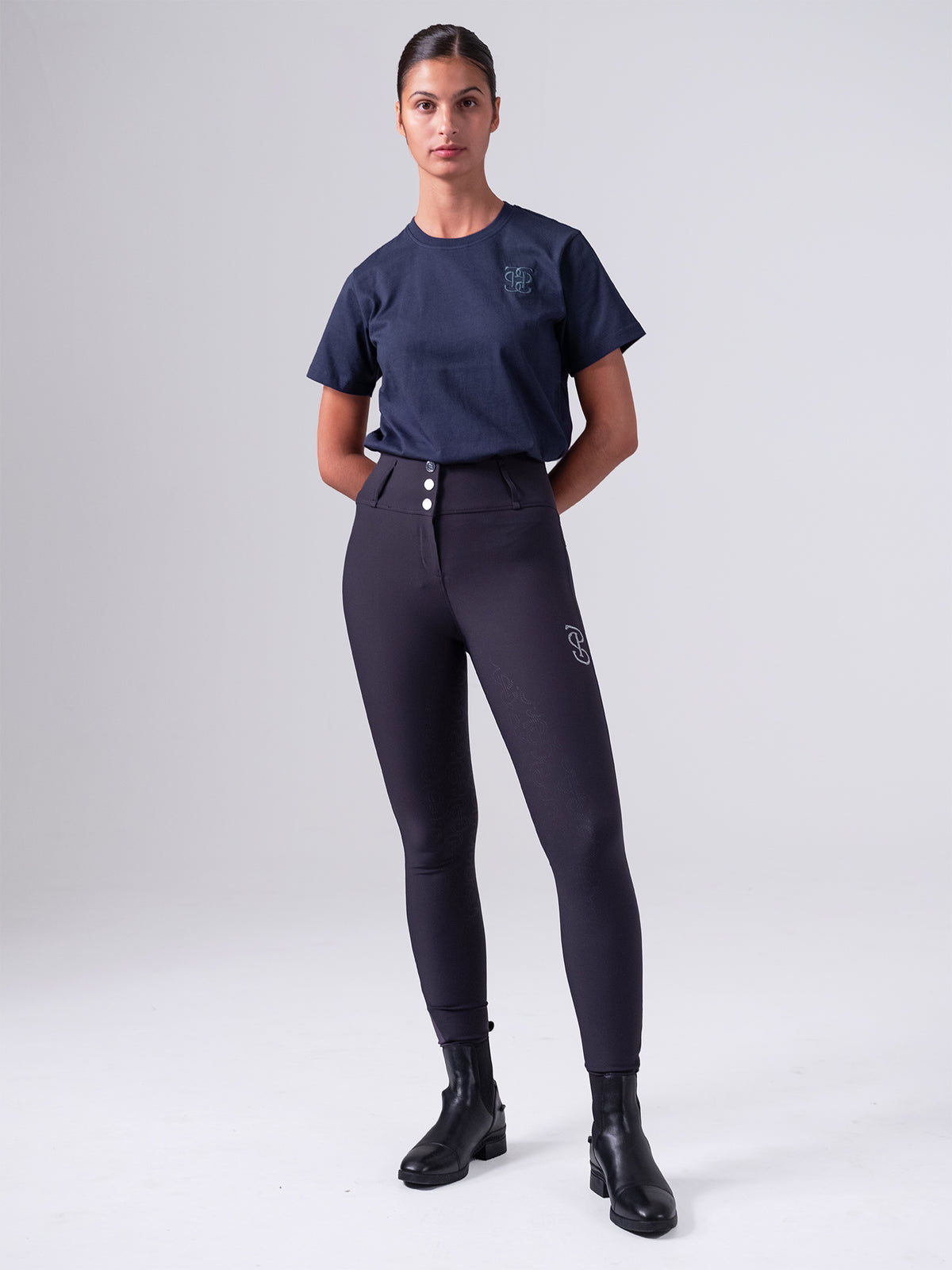 Fabienne S/S Cotton T-shirt Navy