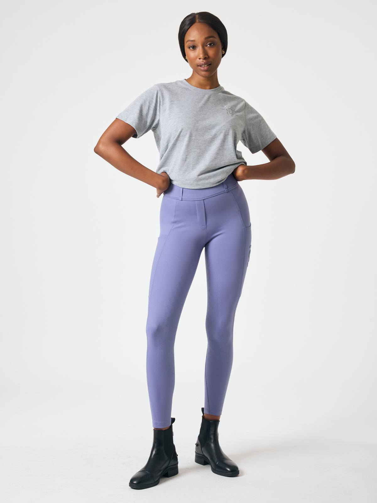 Fabienne S/S Cotton T-shirt Grey Melange