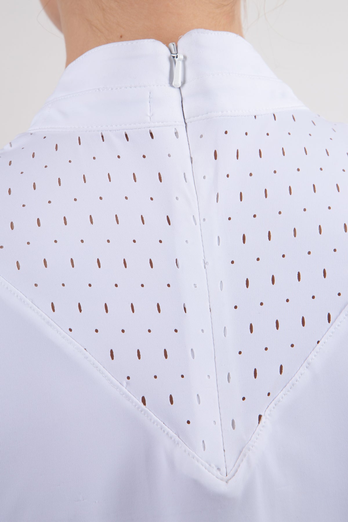 Dahlia Sleeveless Competition Top - White