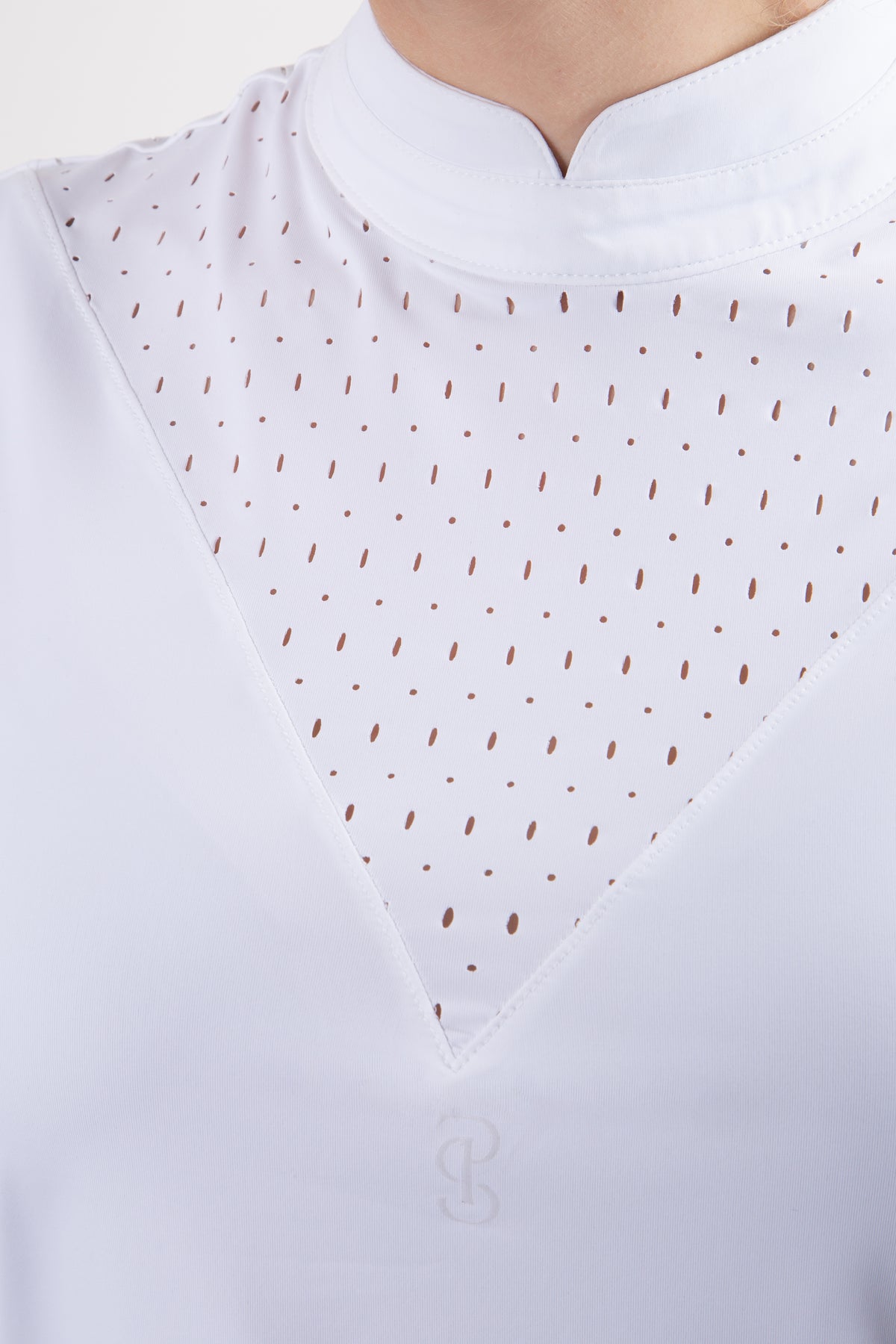 Dahlia Sleeveless Competition Top - White