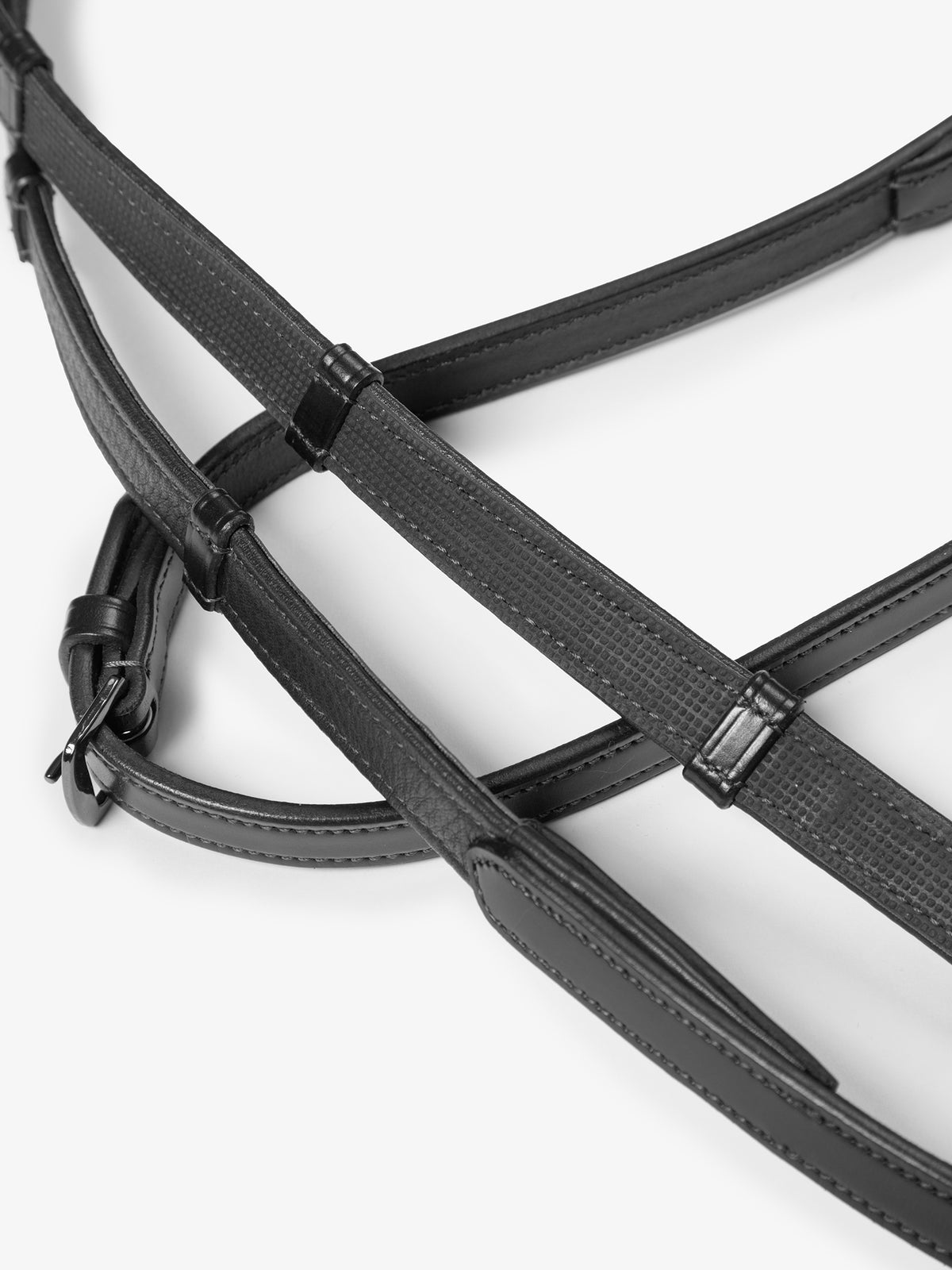 Reins Dressage Softy / Supergrip Flat Black