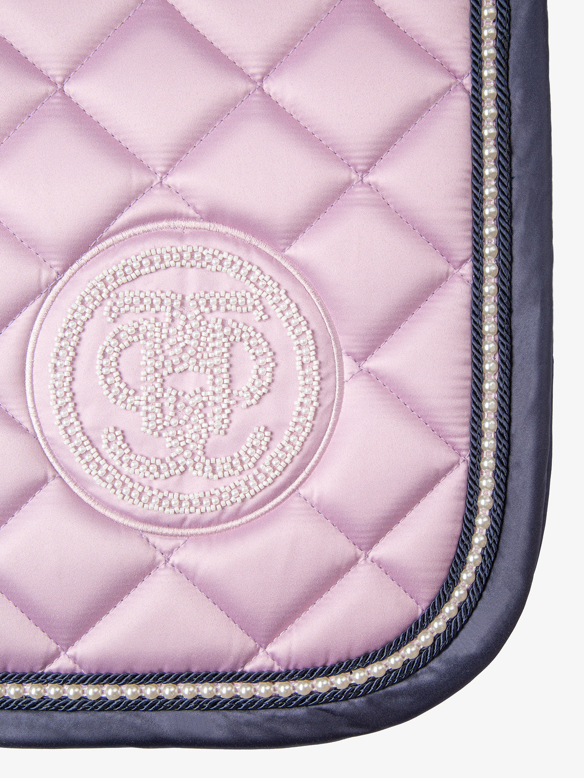 Pearl Monogram Dressage Saddle Pad Frosted lilac