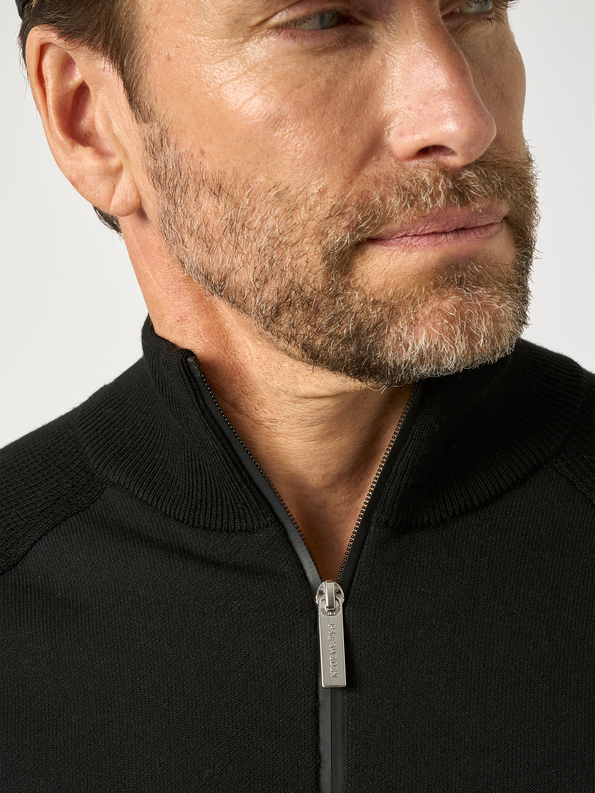 Francisco Knitted Full Zip Black