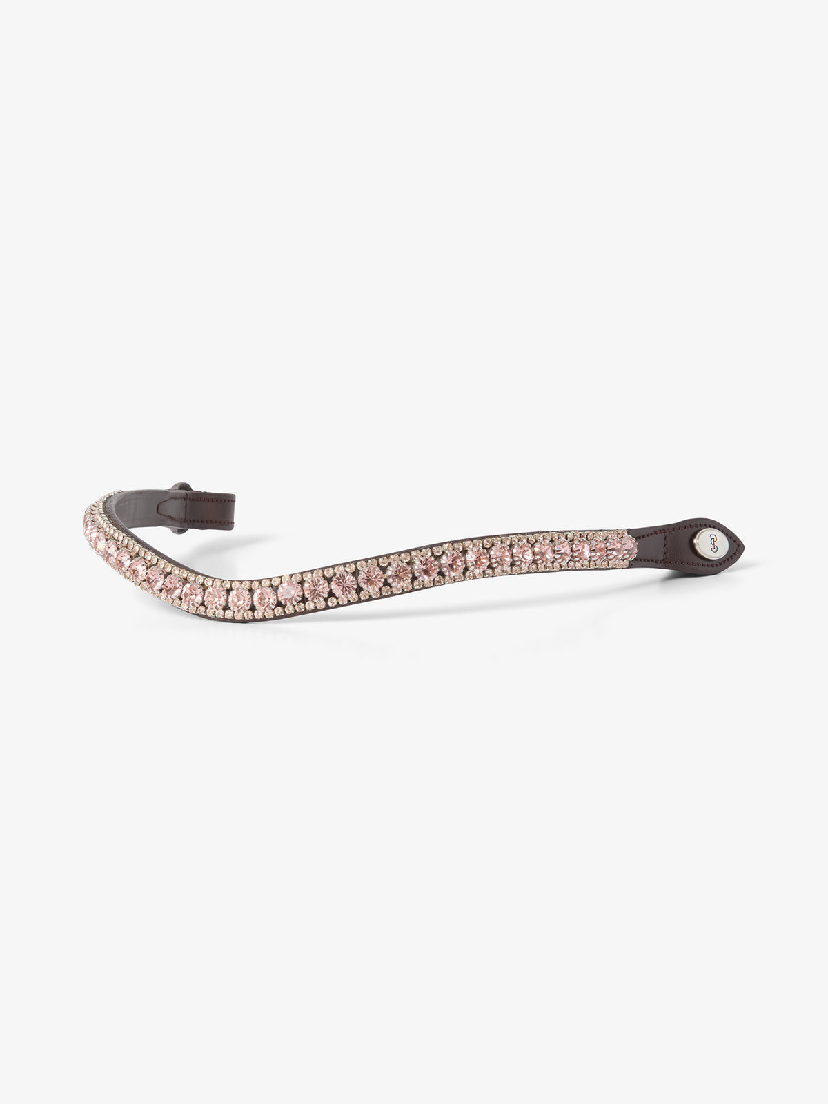 Browband Luxe Whipped Pink - Brown Leather