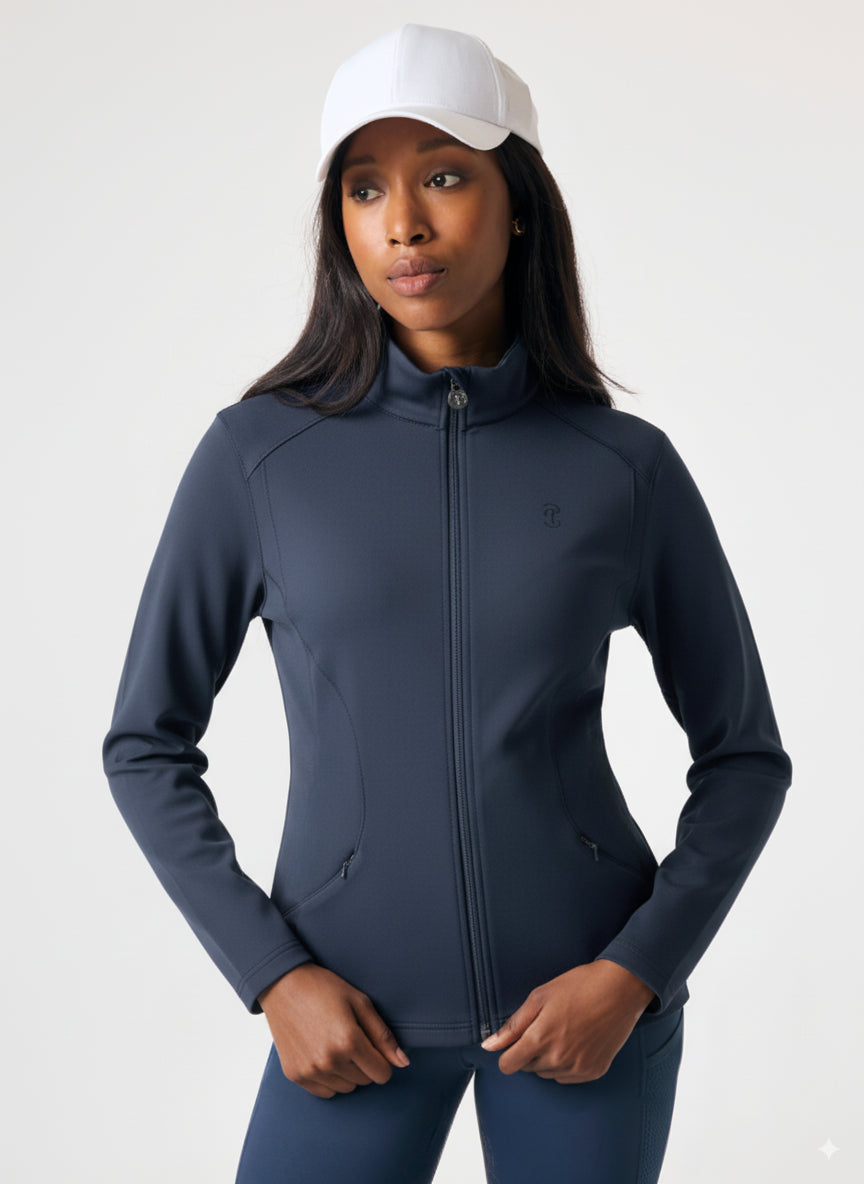 Stella Full Zip Sun Shirt - Indigo
