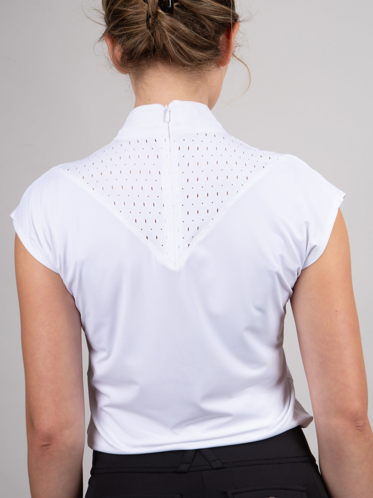 Dahlia Sleeveless Competition Top White