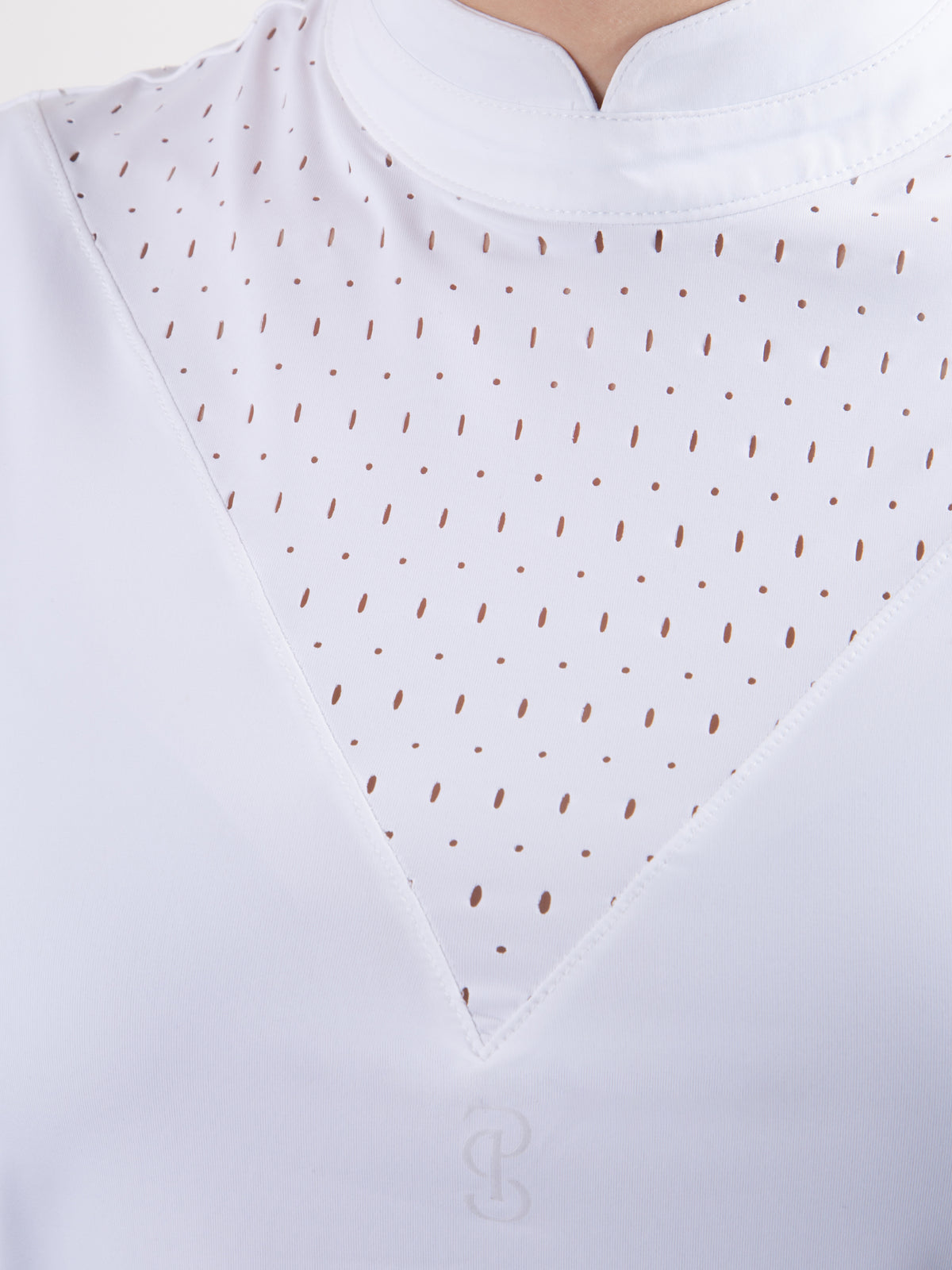 Dahlia Sleeveless Competition Top - White