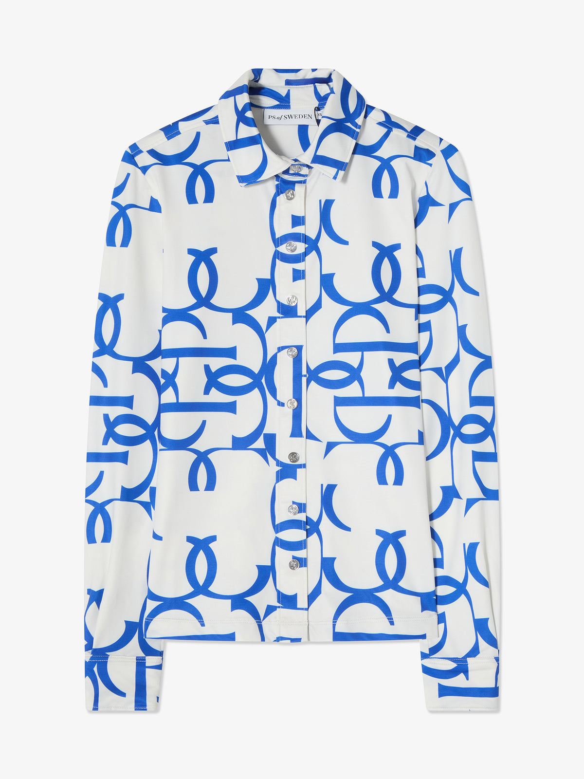 Valerie Printed LS Shirt - Sapphire Crush