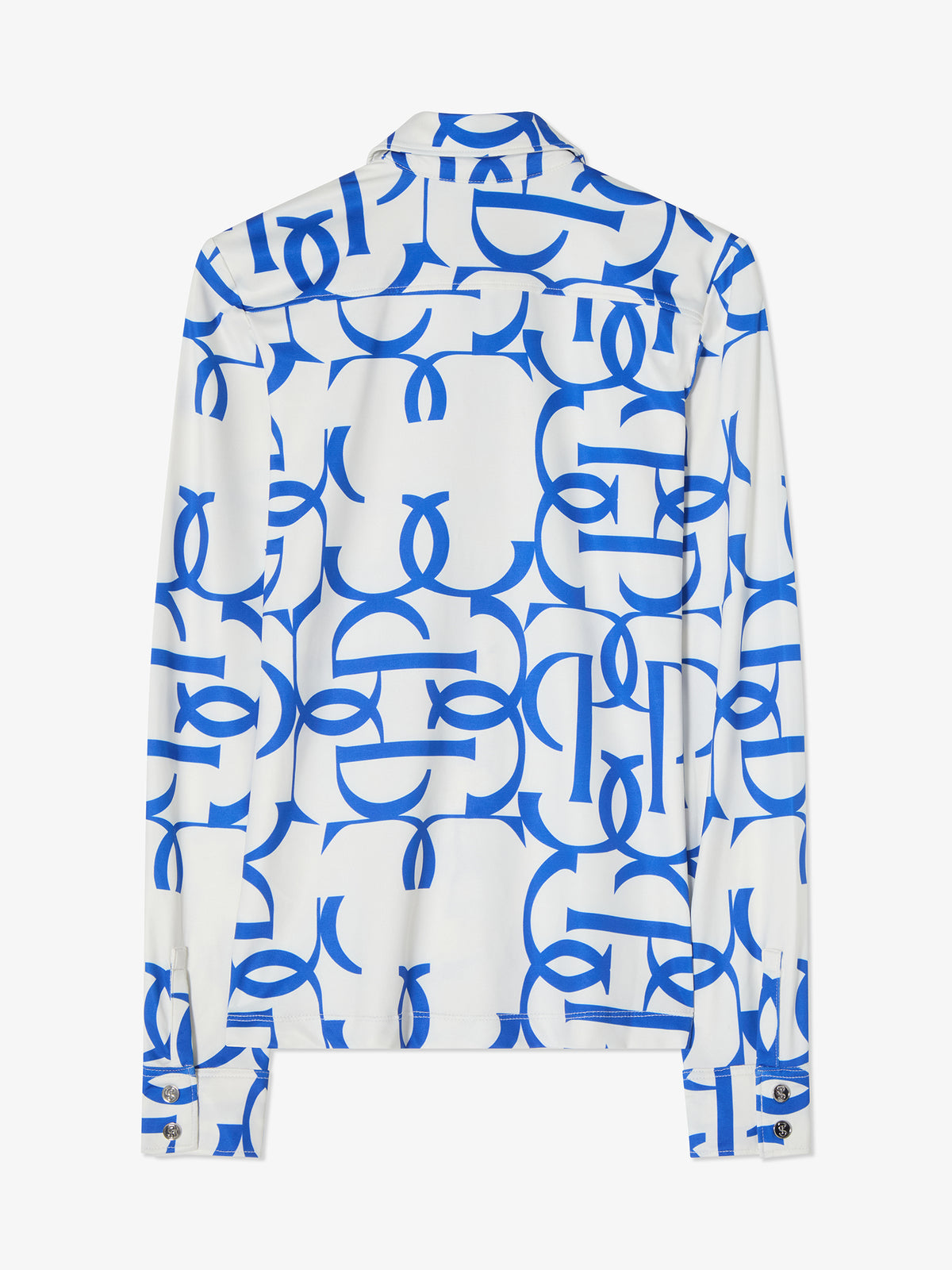 Valerie Printed LS Shirt - Sapphire Crush