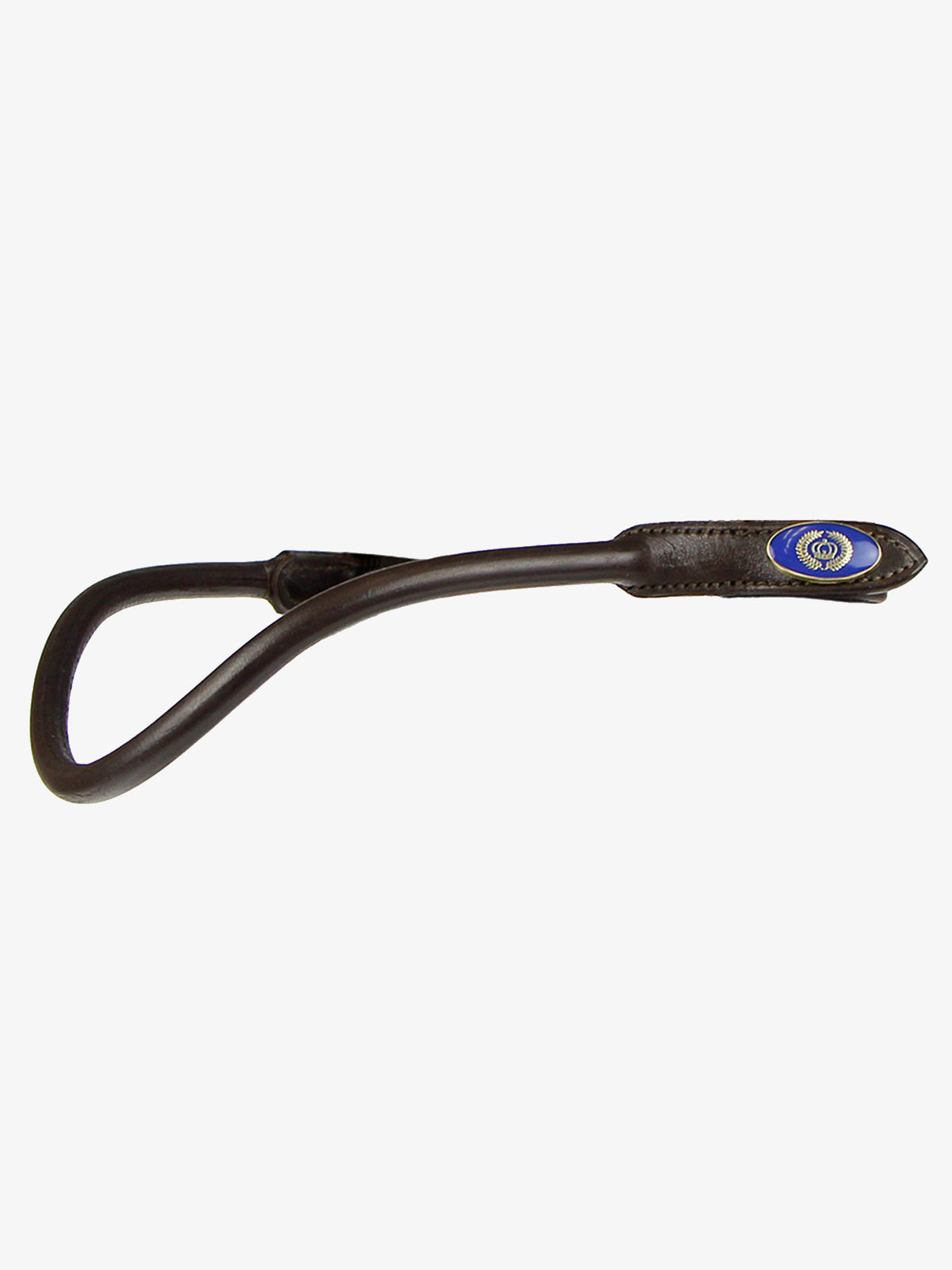 Browband U-Shape Rolled Brown Leather