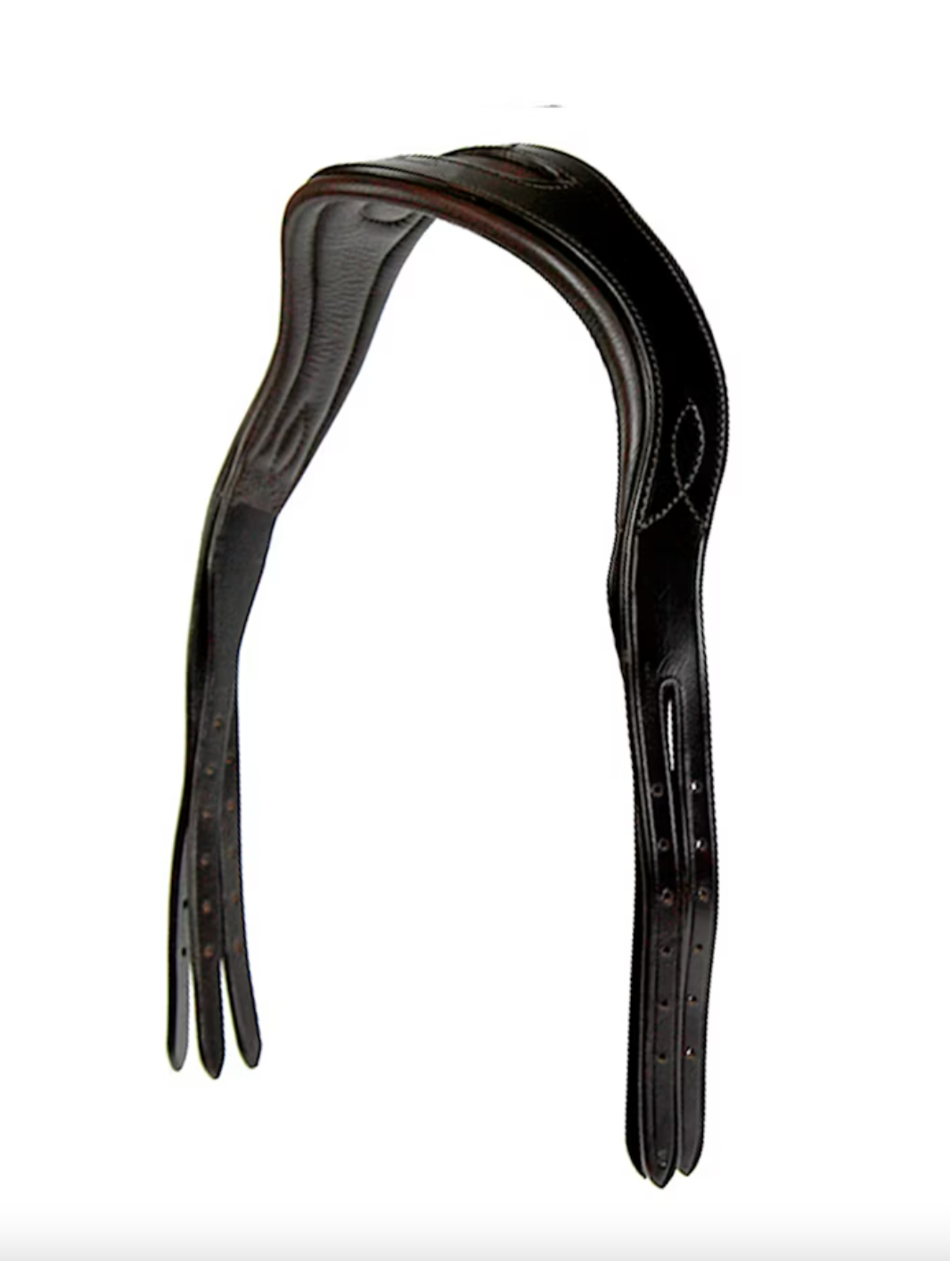 Headpiece Double Relief Brown Leather
